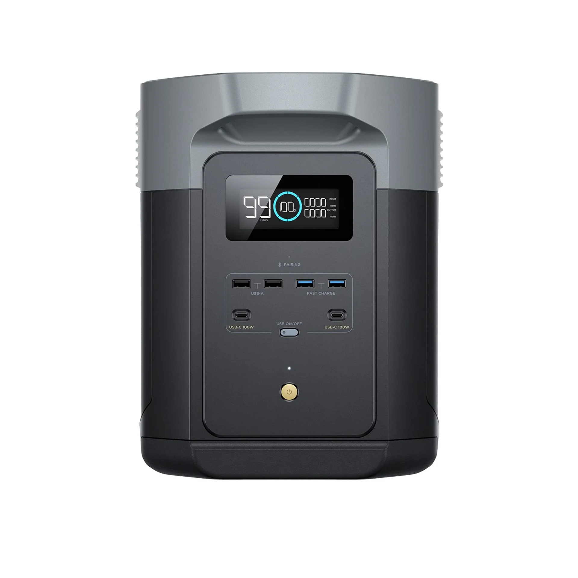 EcoFlow Power Station Delta 2 Max 2’048 Wh Portable Powerbox mit eingebautem 2’400 W Sinus Wechselrichter