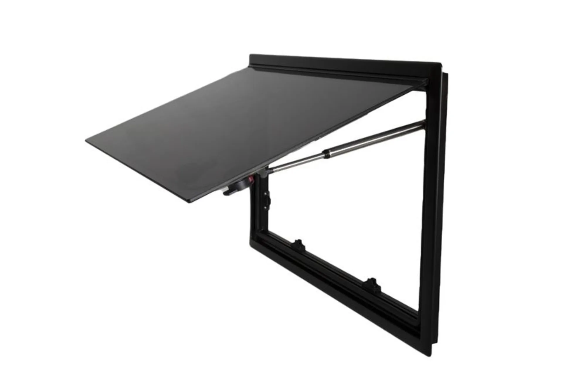 RW Style Ausstellfenster 900x500 getönt mit Alu-Rahmen und Lock-Funktion