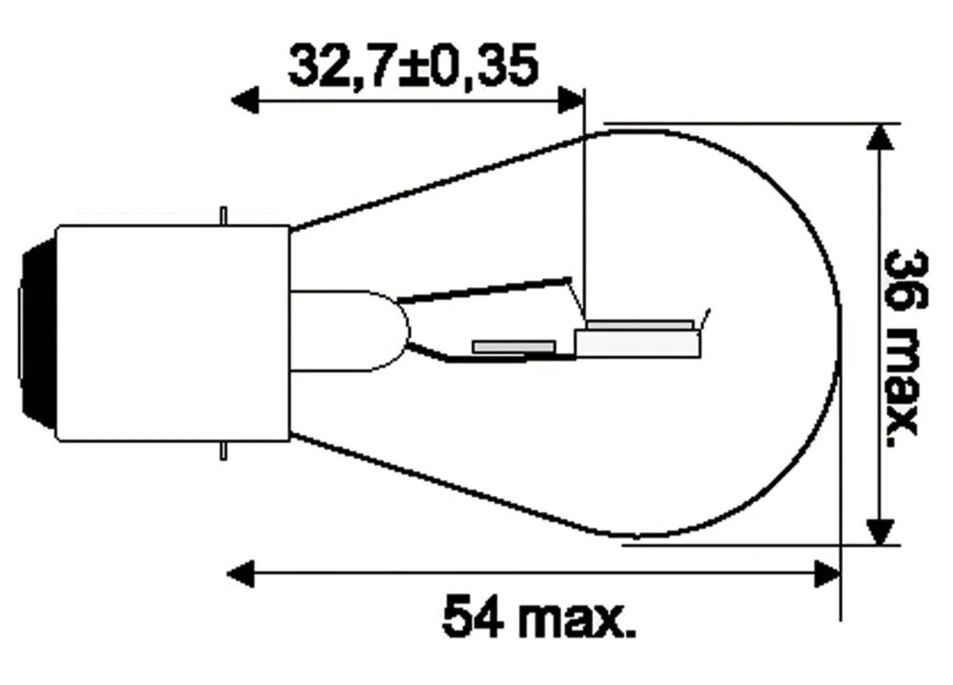 Jahn Glühlampe BA20d 12V 35/35W