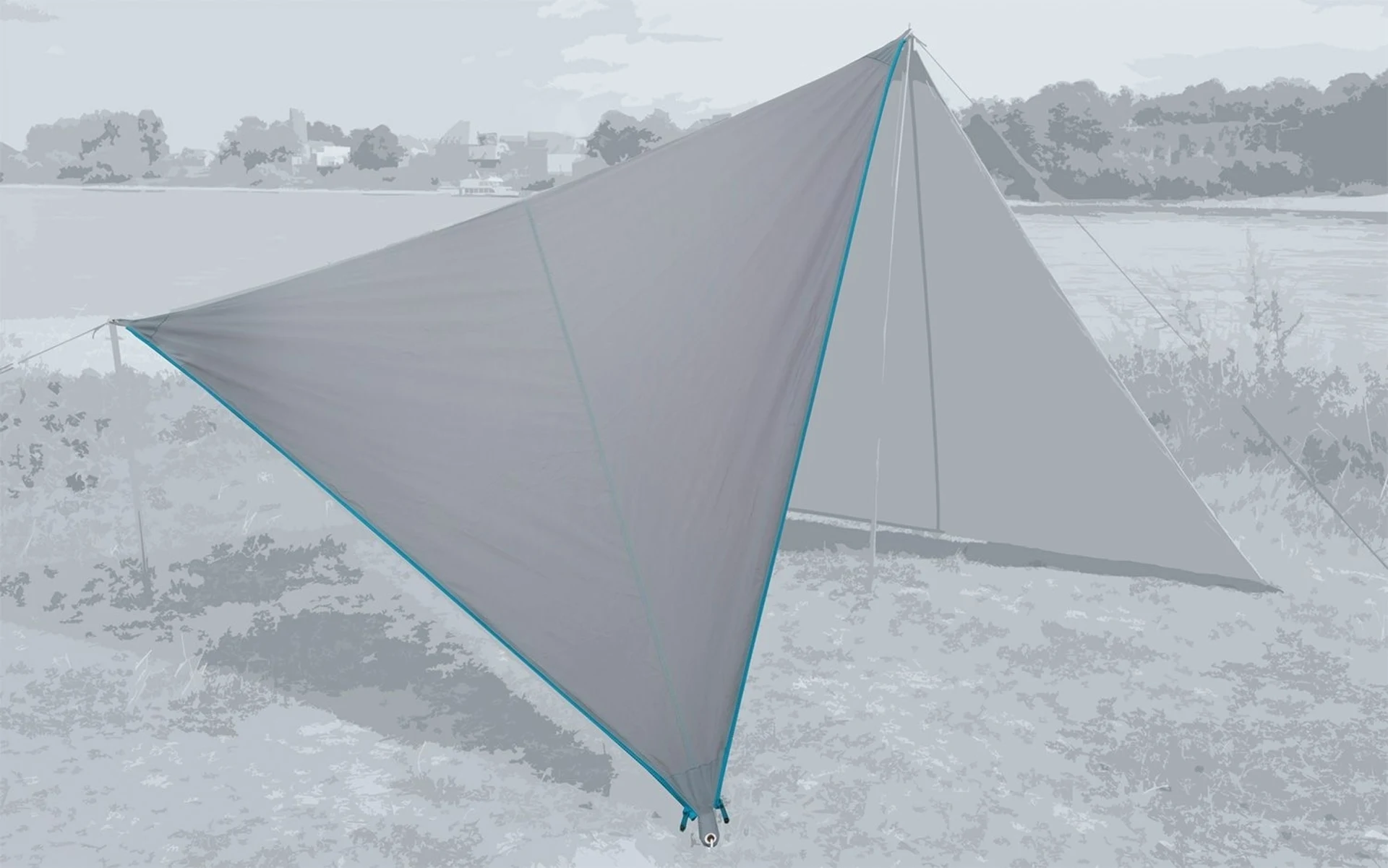 Bent Canvas Plain Single Tarp high rise / zipper l