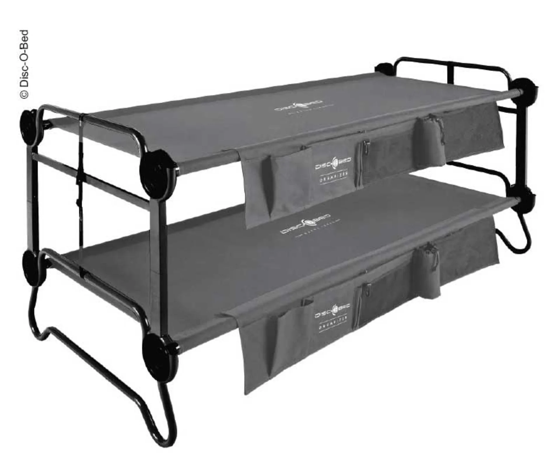 Disc-O-Bed Lit superposé avec poches latérales XL Anthracite Disc-O-Bed Lit superposé avec poches latérales XL Anthracite