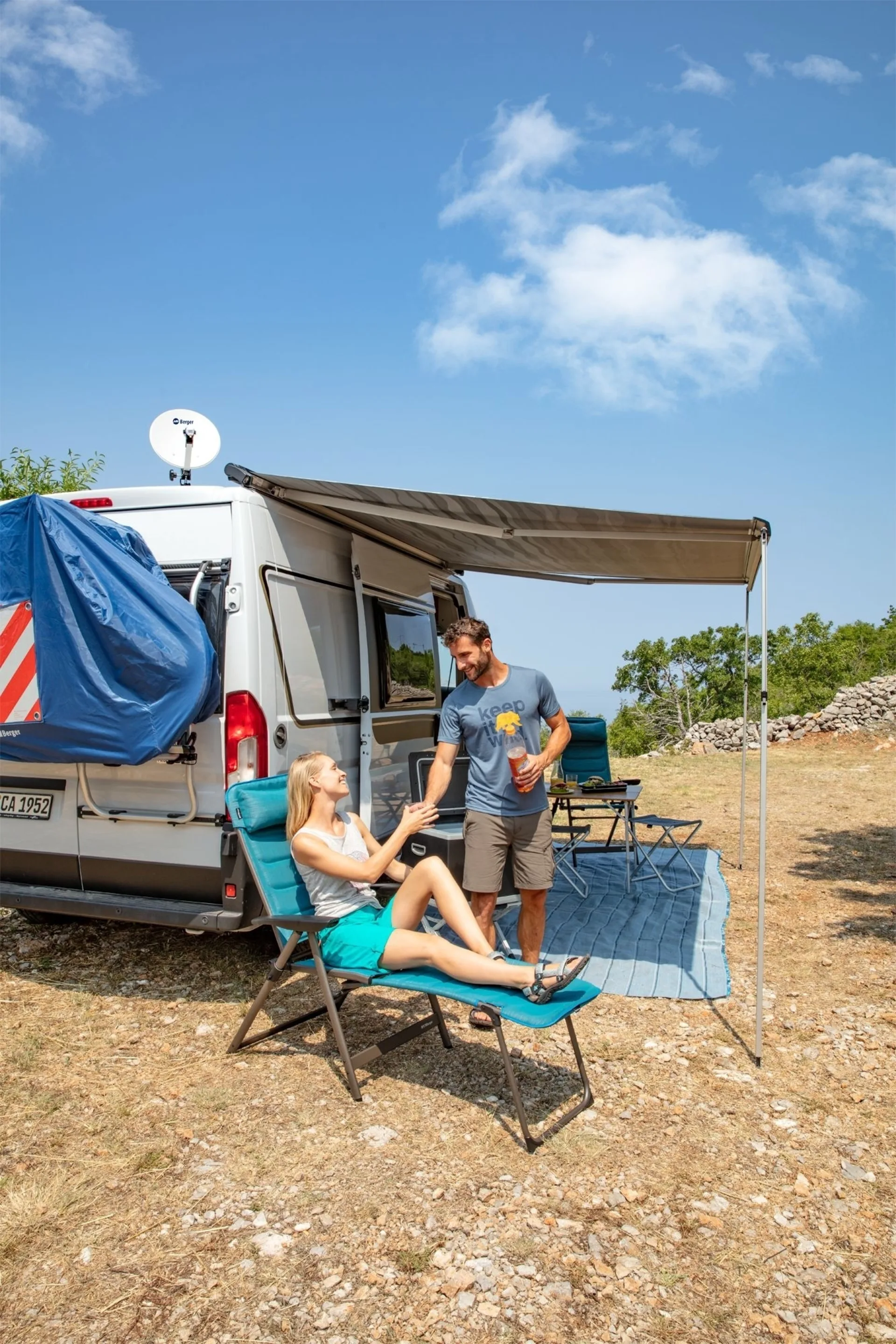 Berger Mobile Sat-Anlage Komplettset Single-LNB im Campingkoffer