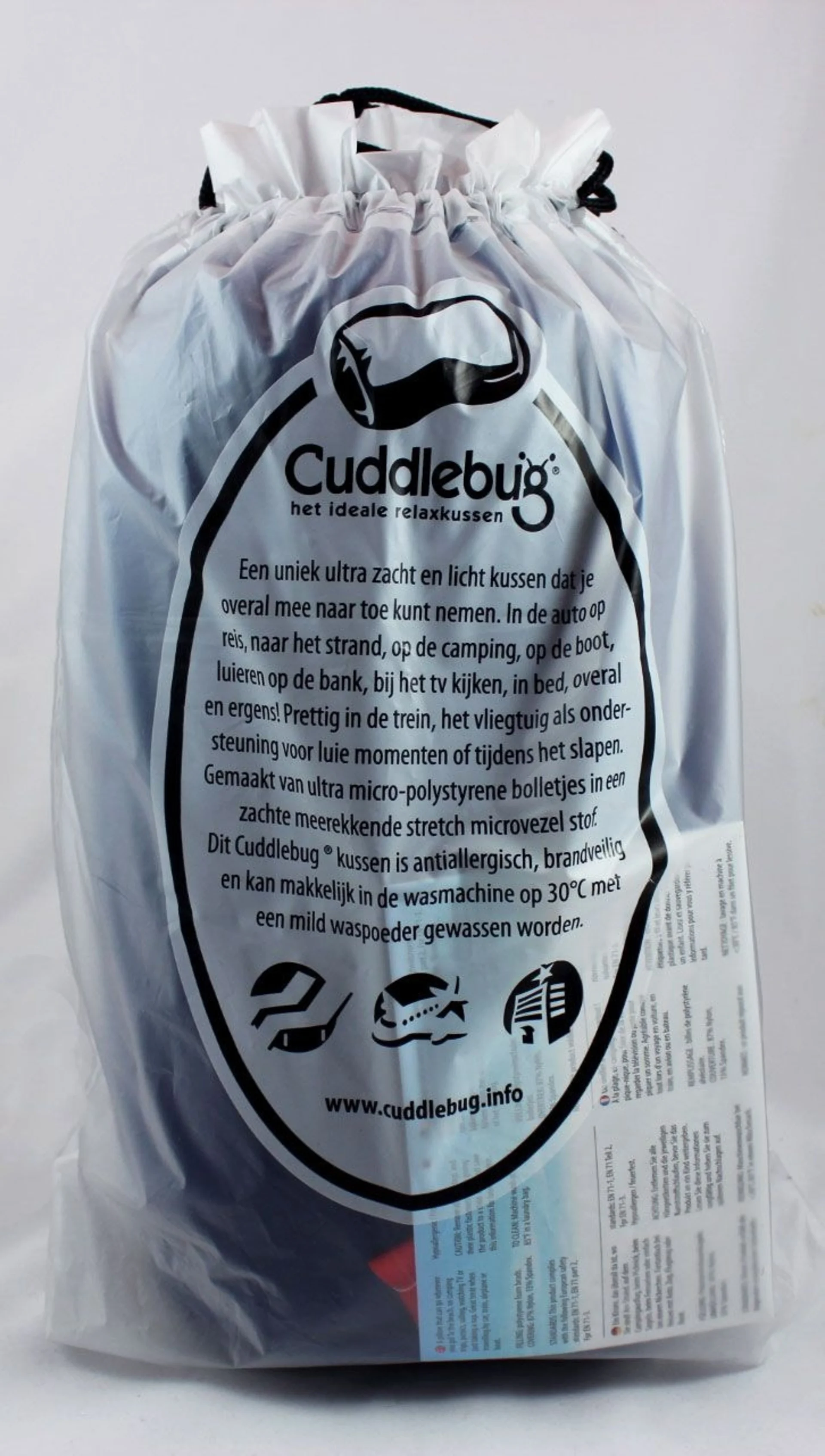 Cuddlebug Oreiller de voyage moyen bleu