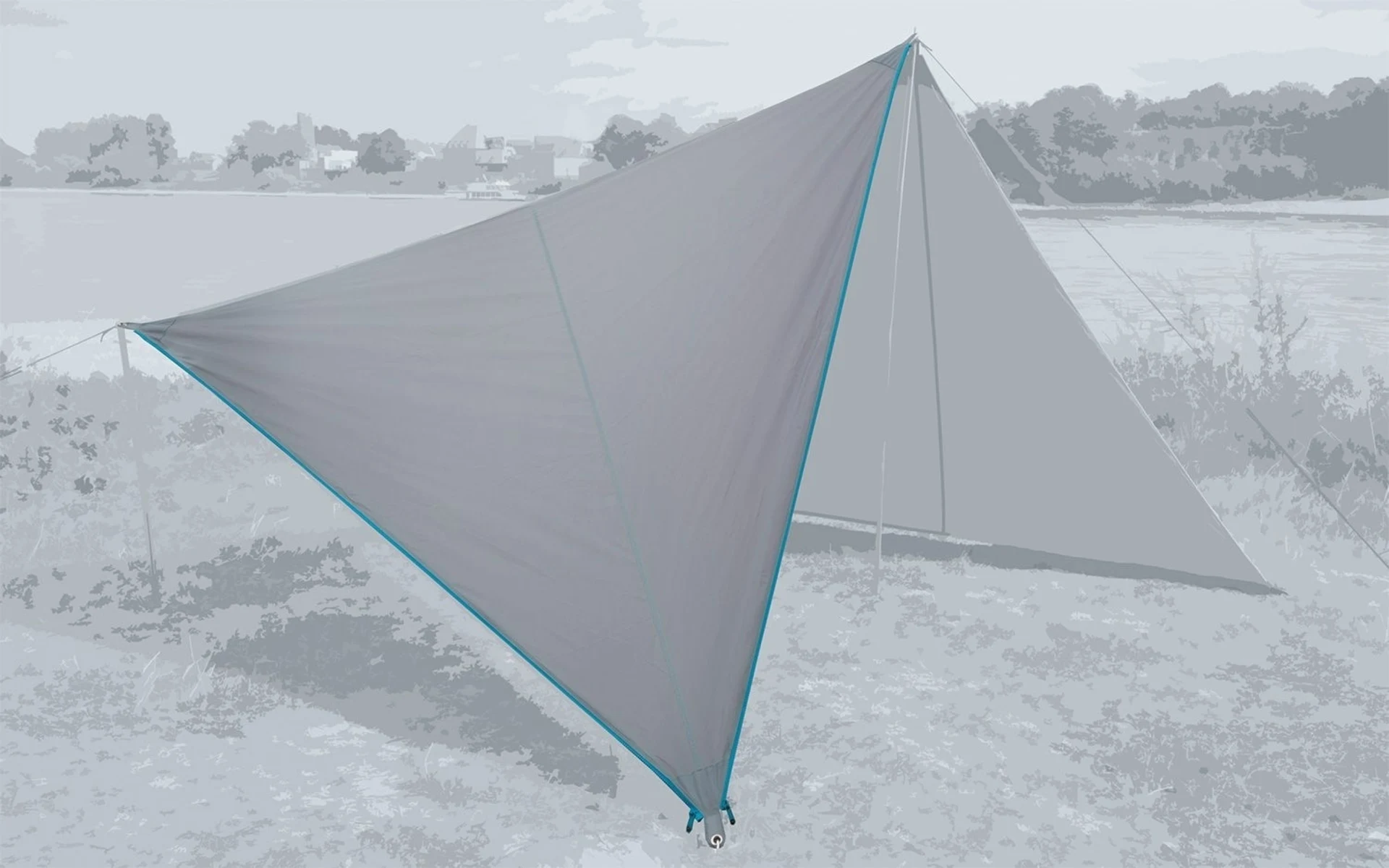 Bent Canvas Plain Set Tarp high rise / zipper ligh