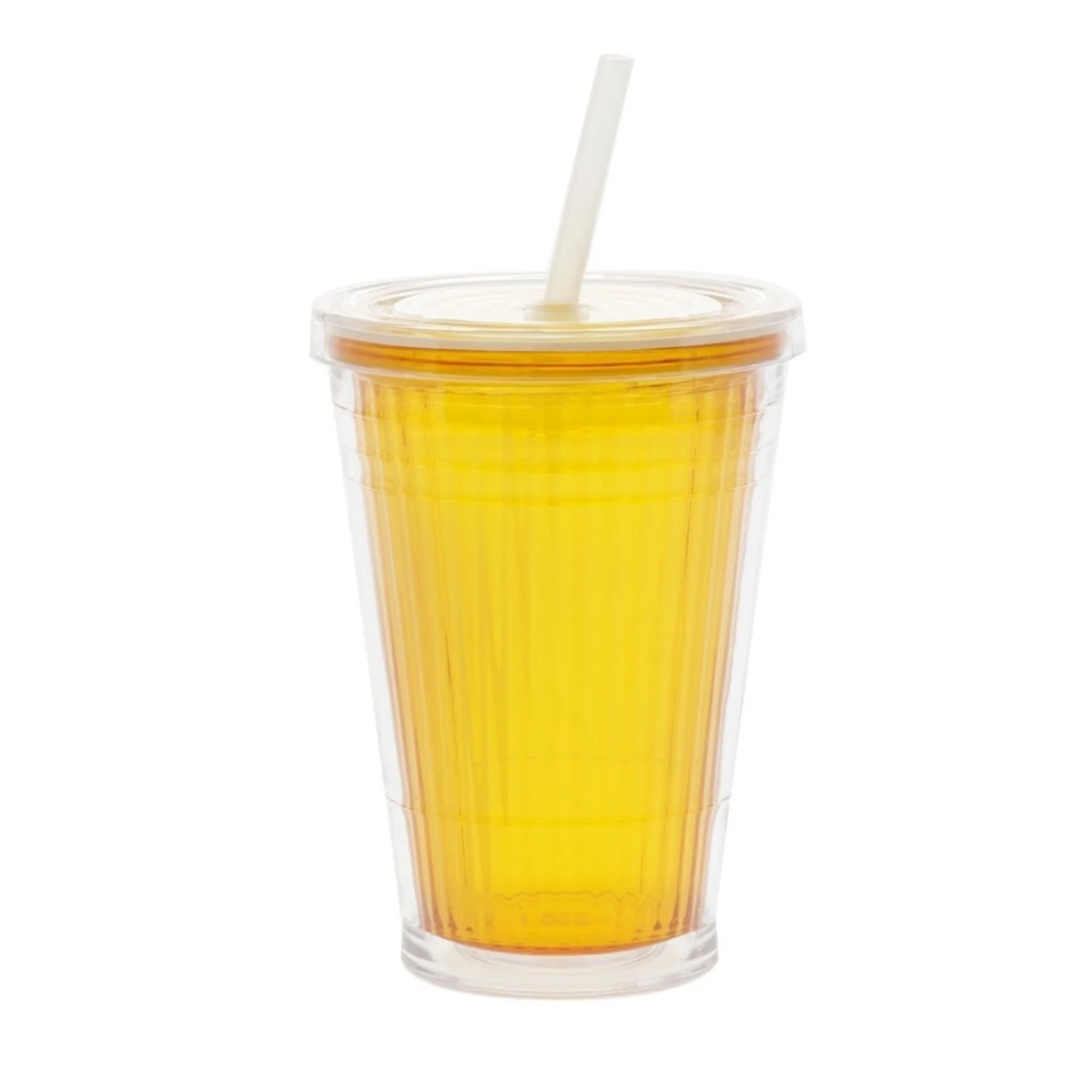 Gobelet isotherme avec paille 450 ml