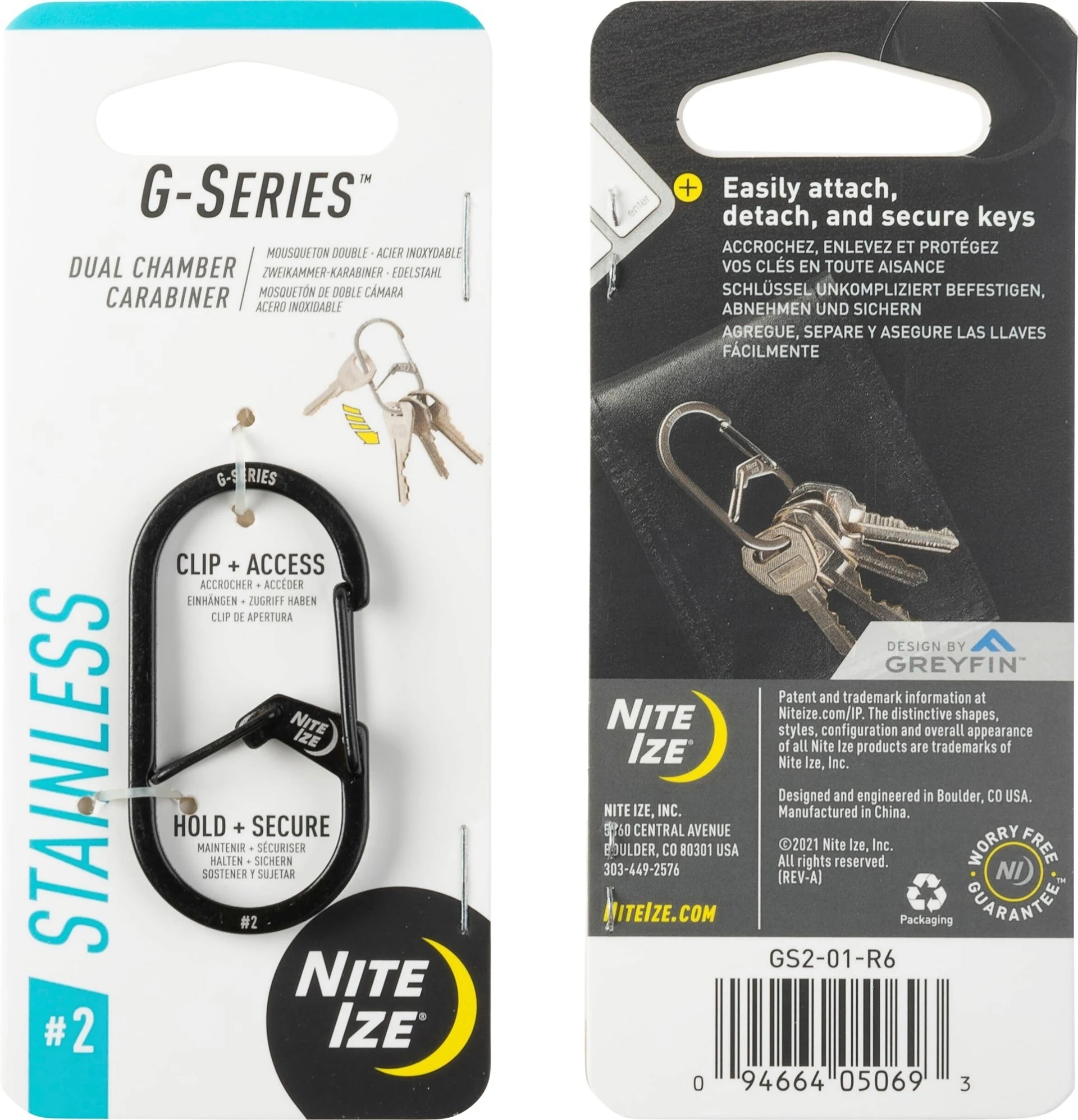 Mousqueton Nite Ize G-Series 2 noir