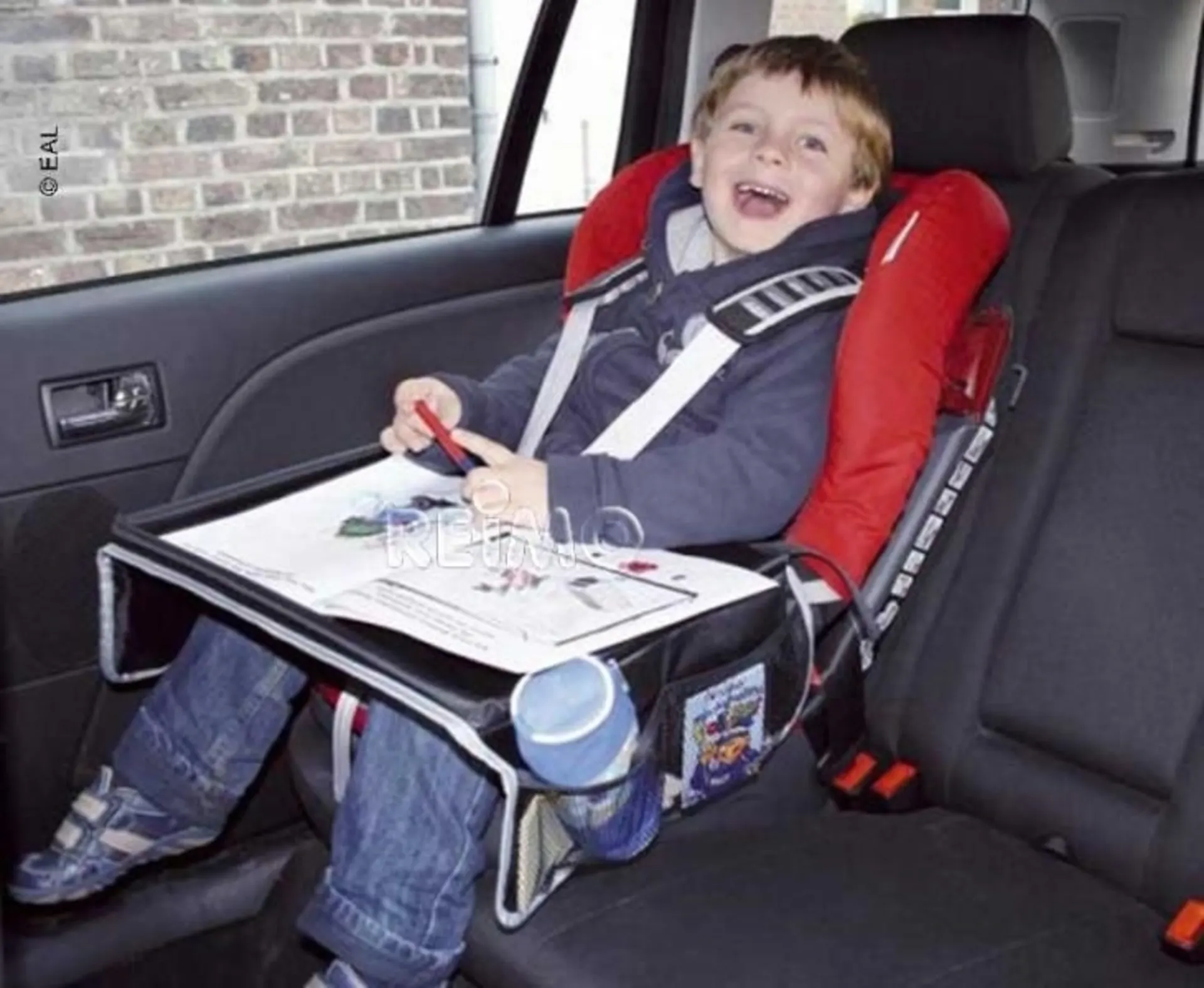 Table de jeu pour siège d'enfant env. L43xH36/30cm, noir