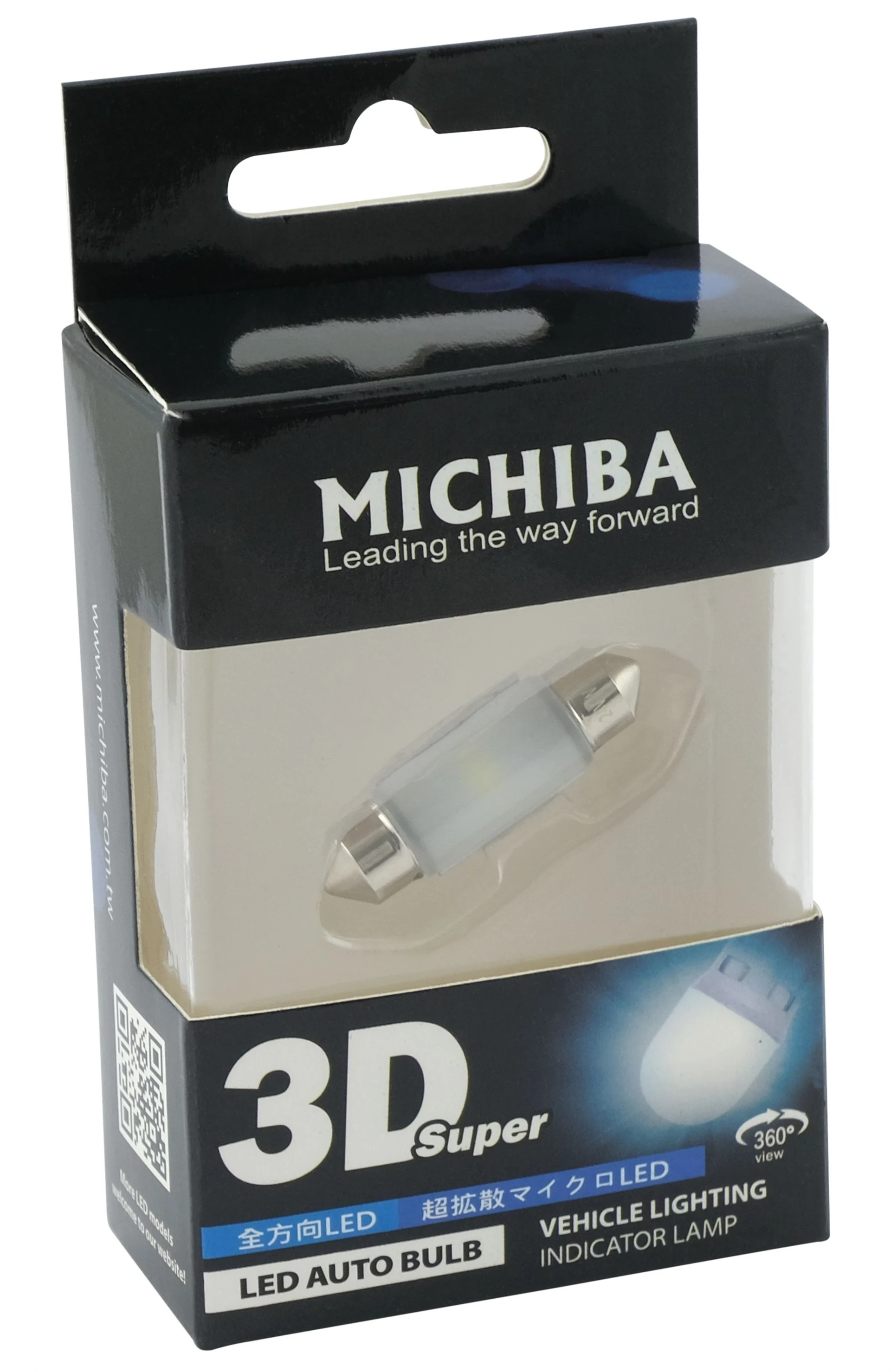Lampe LED à décalage 11 x 36 mm 24 V blanc