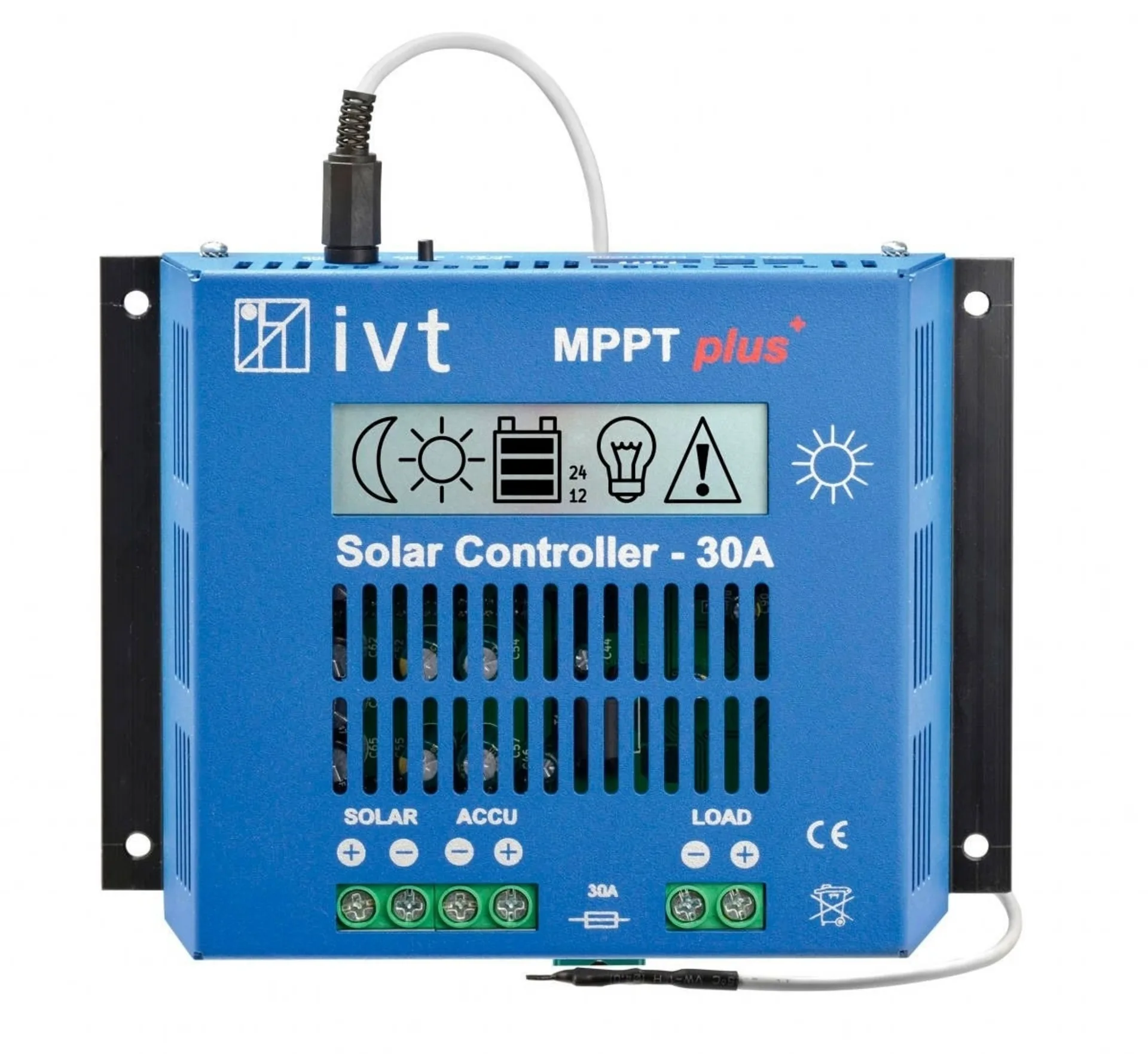 IVT MPPTplus Solar-Controller Laderegler 12 V / 24 V 30 A