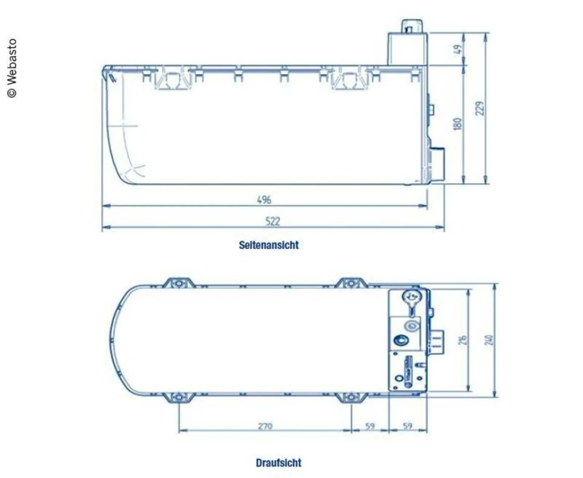 Whale Expanse Boiler WW0801UC - Unterflur Warmwasserbereiter für Gas & Strom