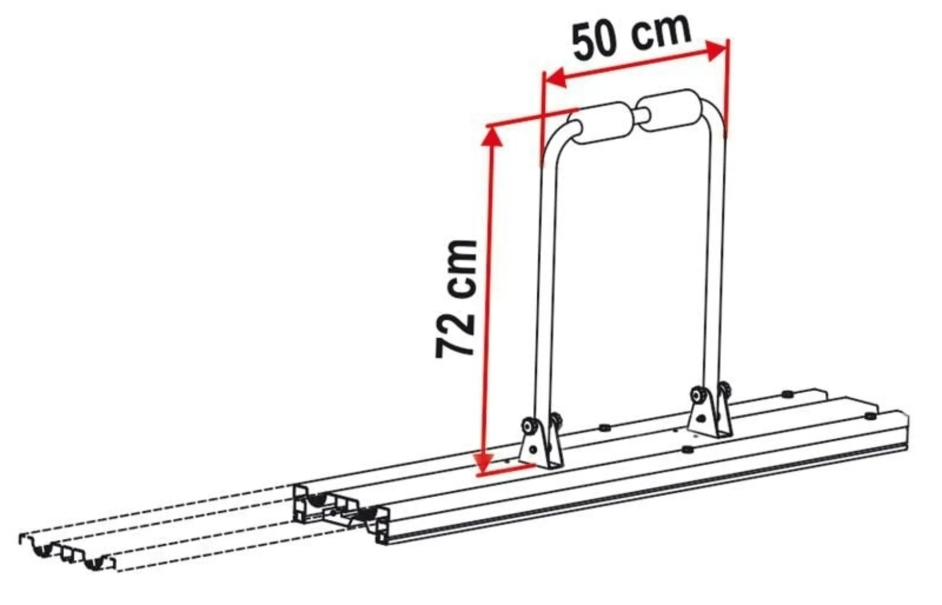 Heckgaragen-Fahrradhalter für Garage Slide