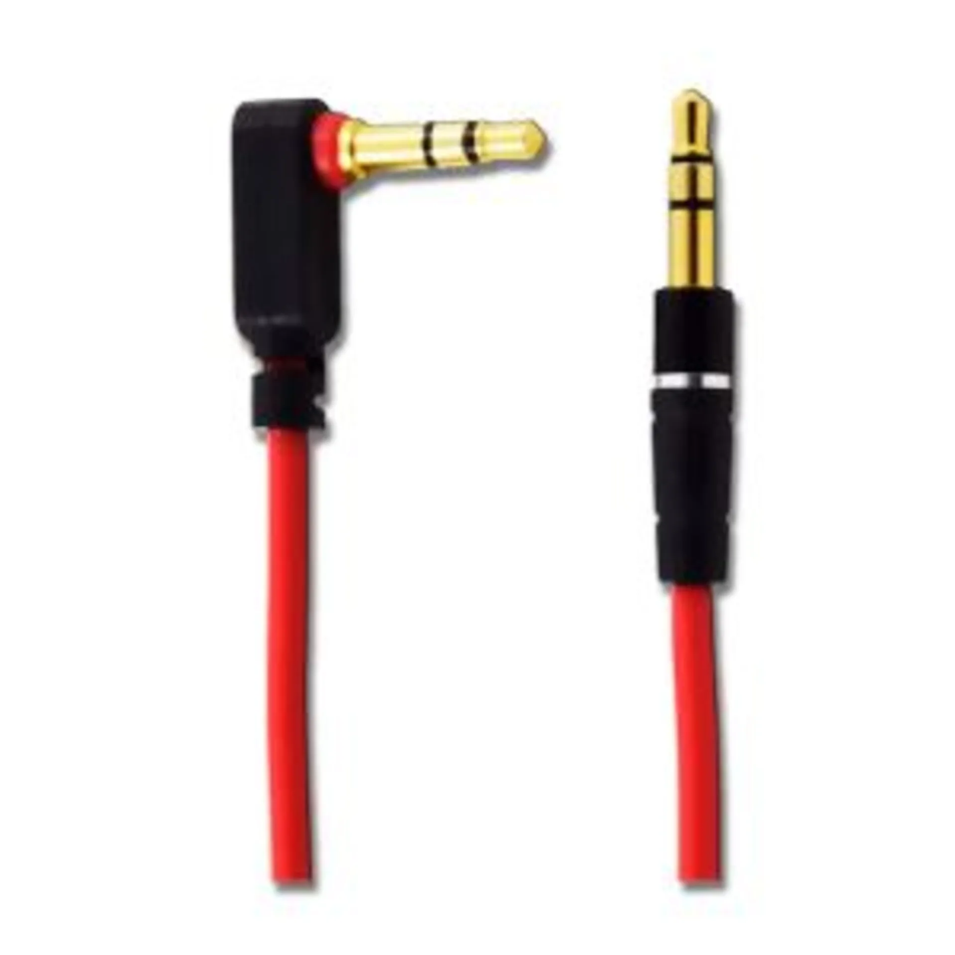 2GO AUX 3,5 mm Audiokabel / Klinkenkabel mit 90° Winkelstecker Rot 150 cm