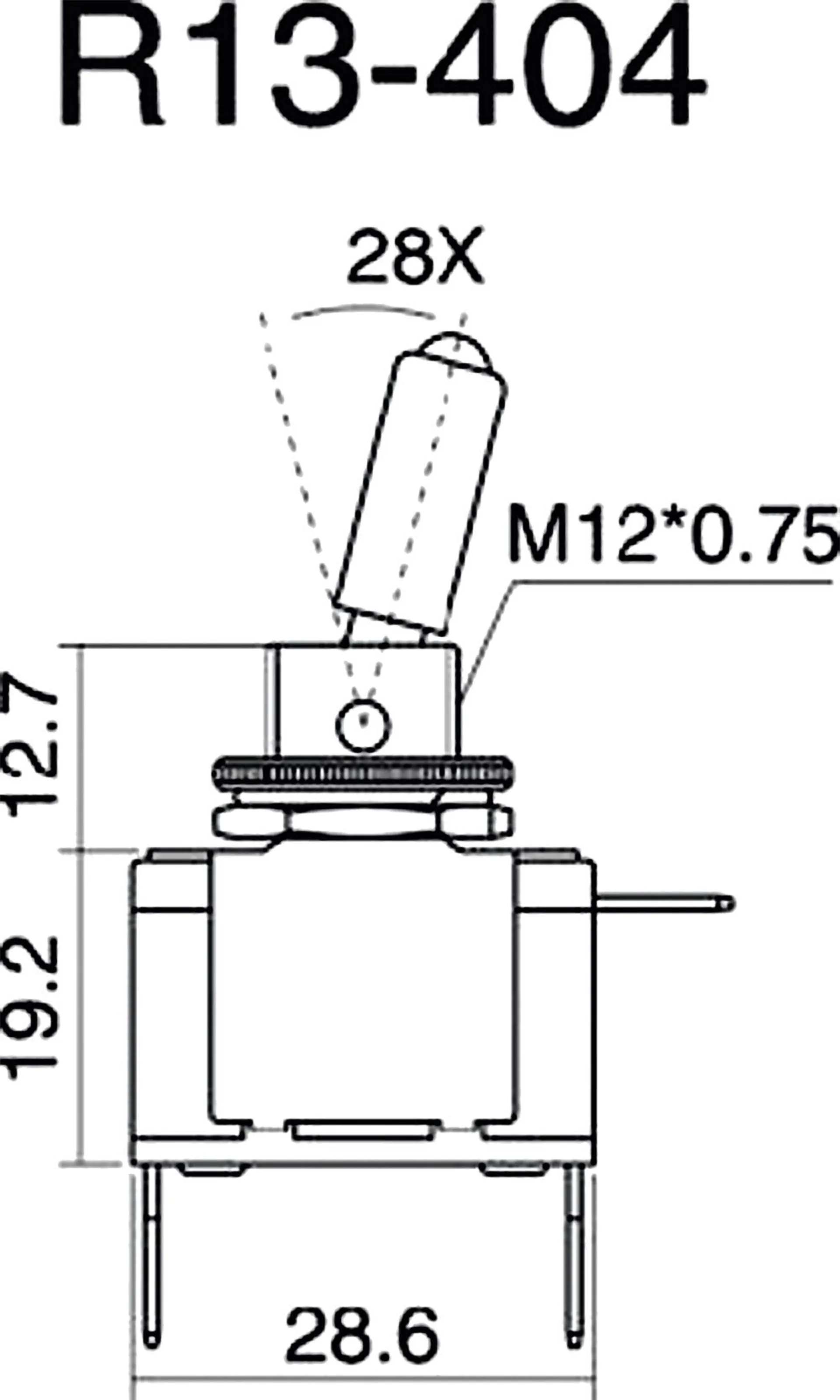 Kippschalter 12V mit LED grün