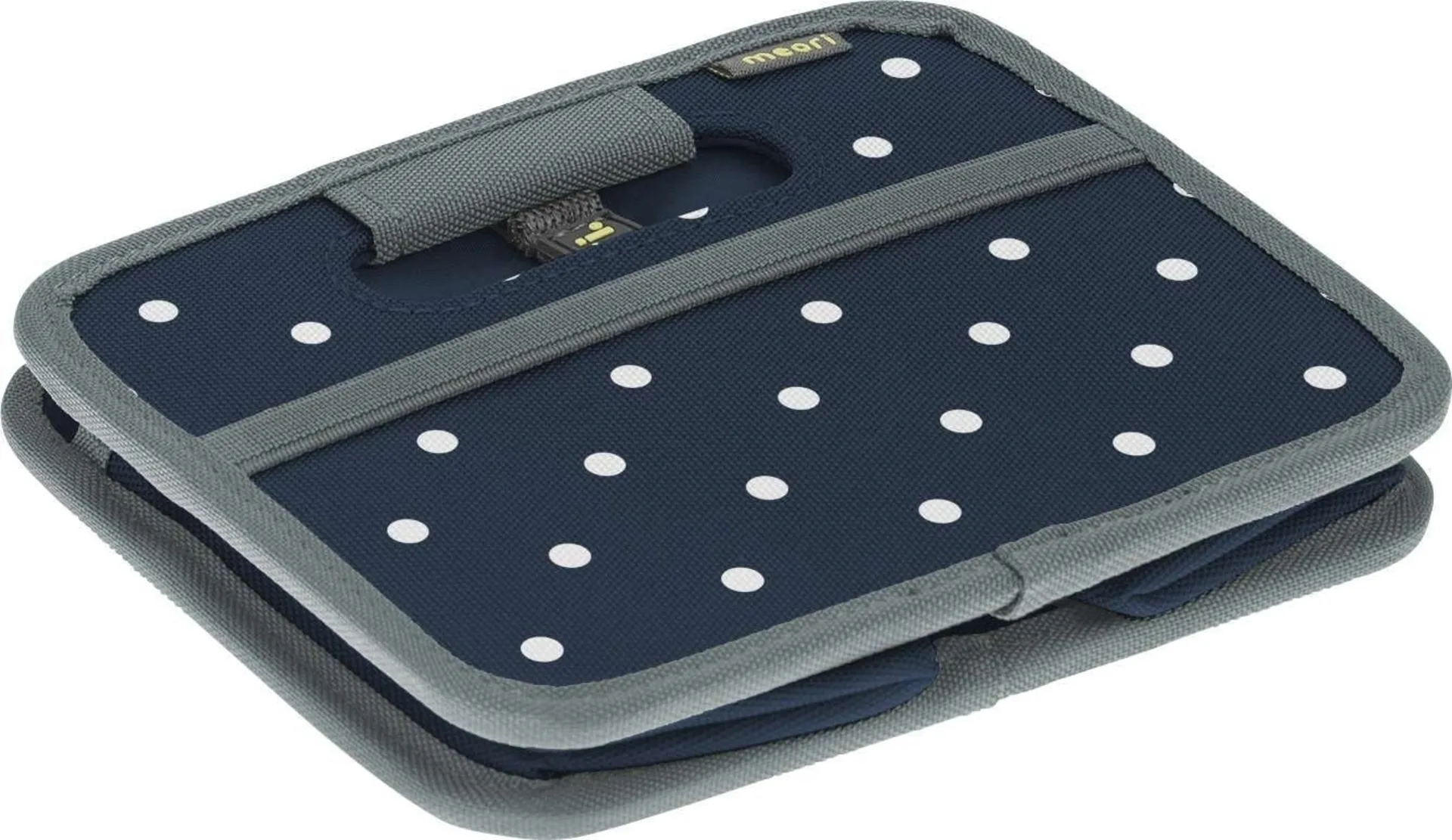 Meori Mini boîte pliante bleu marine à pois 1,8 litre