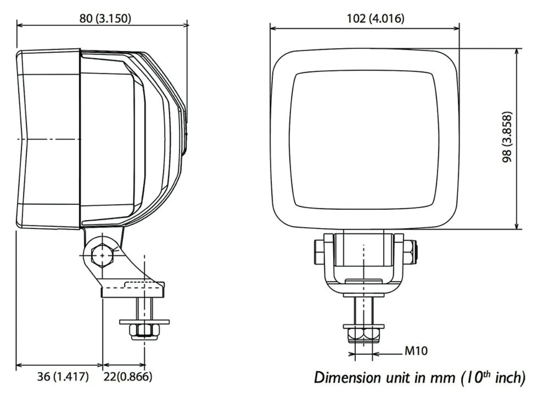 ABL - Projecteur de travail à LED 12/24V