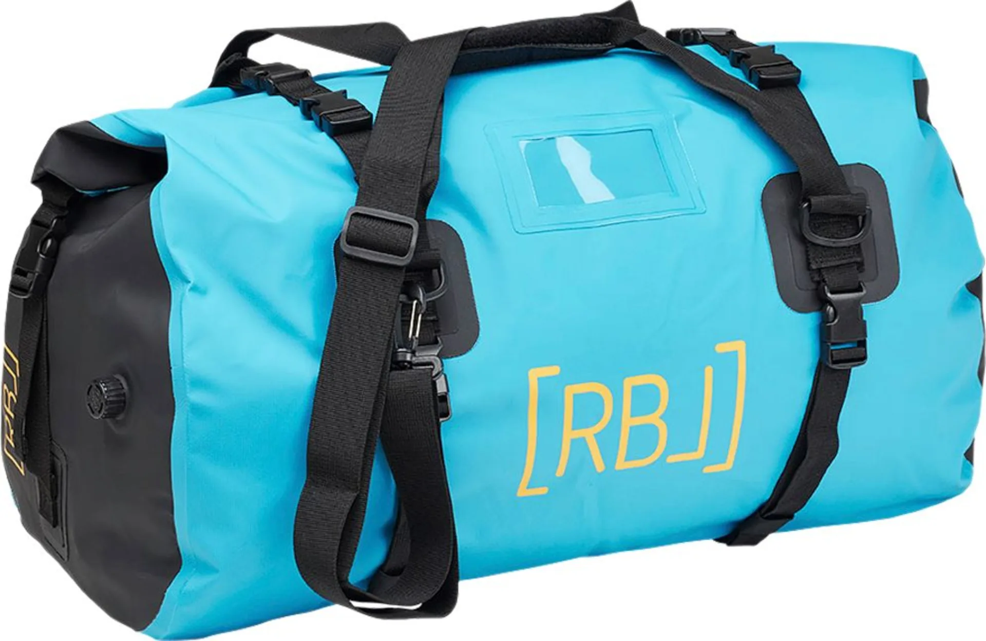 Rebel Outdoor Duffelbag / Wochenendtasche wasserdicht mit Roll-Top Verschluss 40 Liter blau