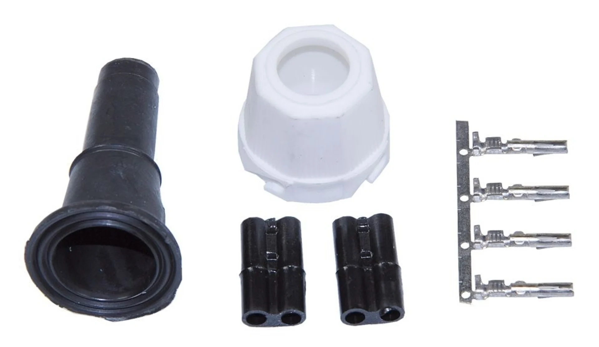 Stecker-Set 2+2-pol weiss zu Ajba/Radex