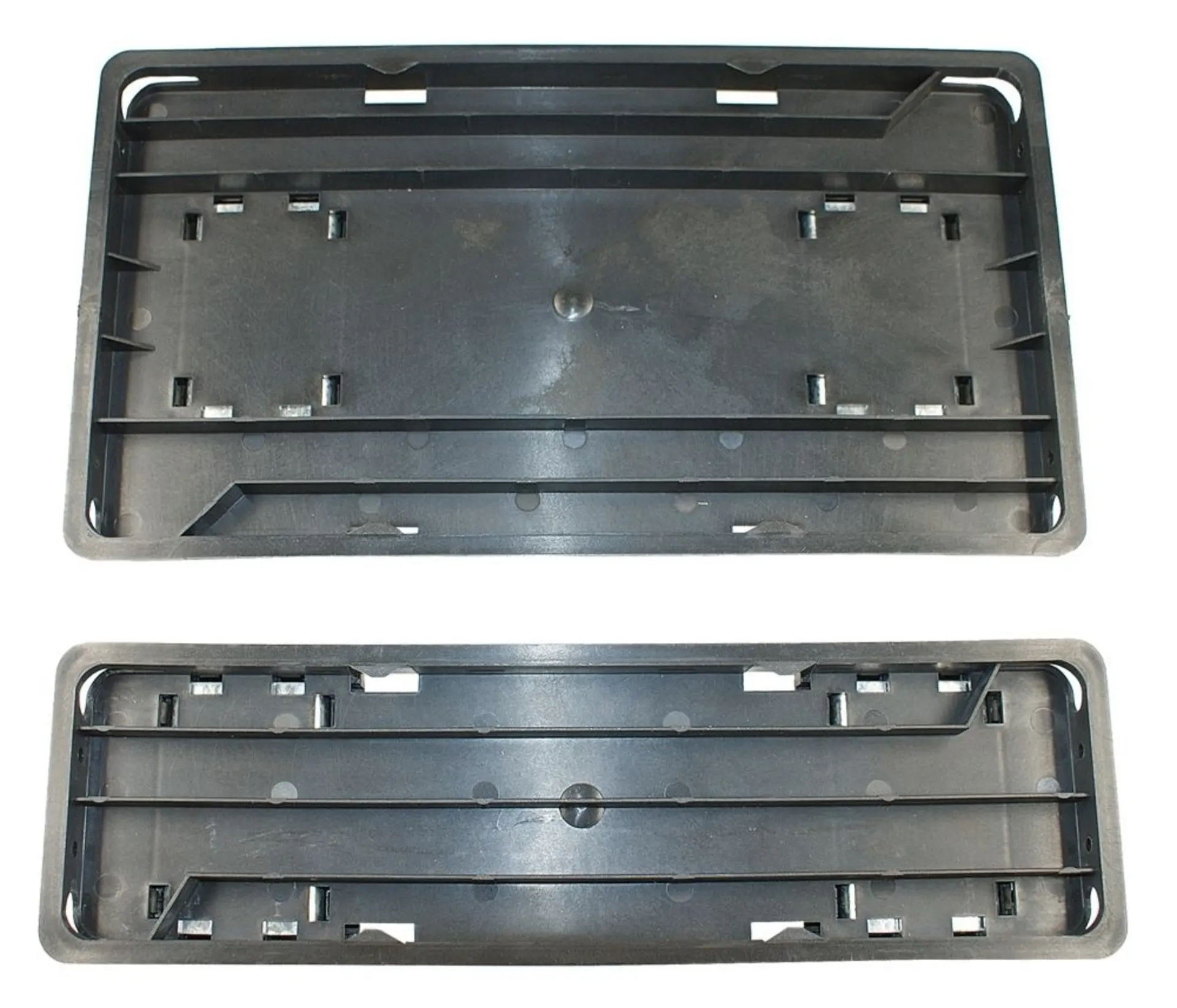 Multifix 2 Garagen-Nummernhalter Hochform. 1x 8x30cm / 1x 16x30cm, magnet., 4 Gummis