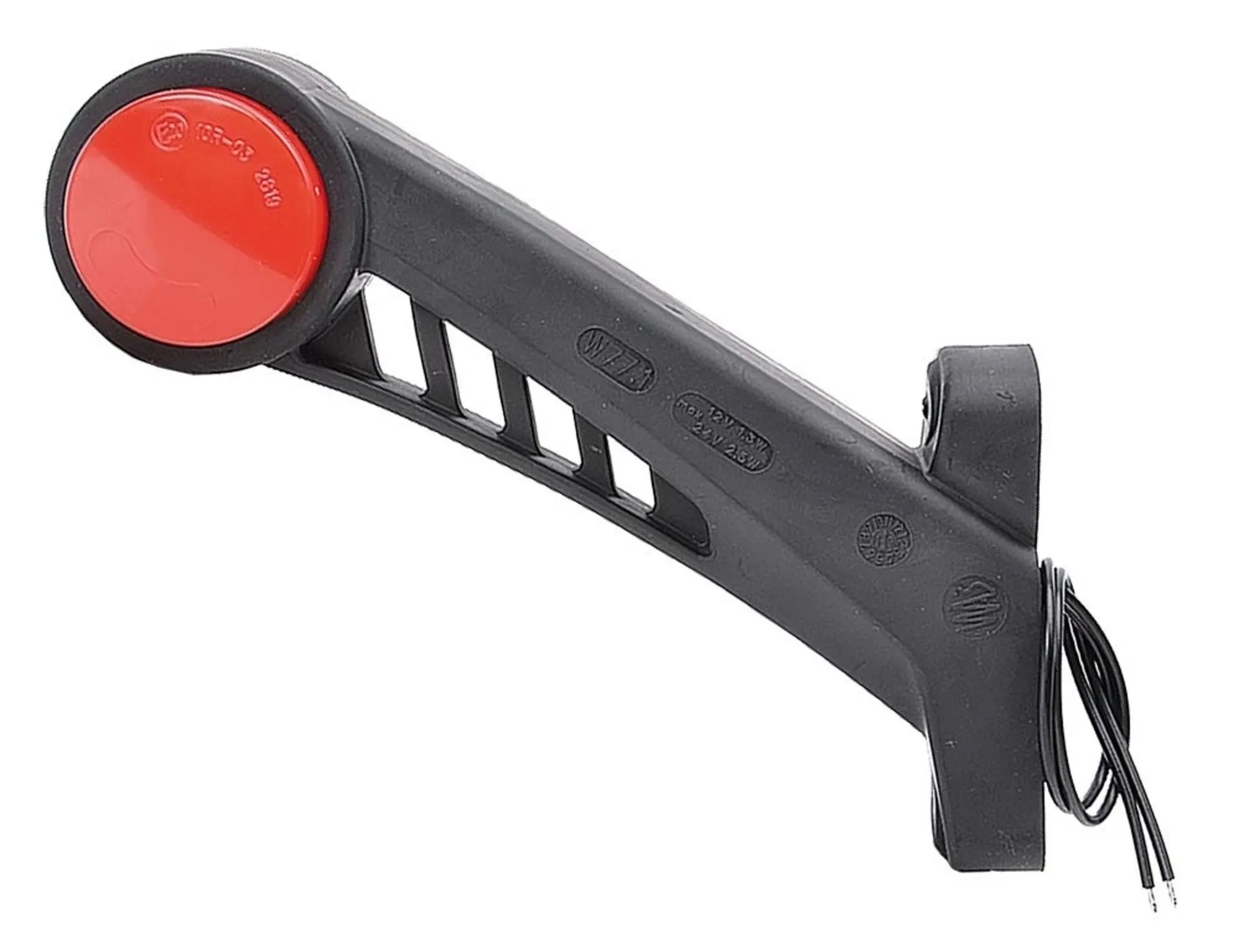 WAS - LED-Umrissleuchte 12/24V L 180x161mm, ** LED mit Neon-Effekt **