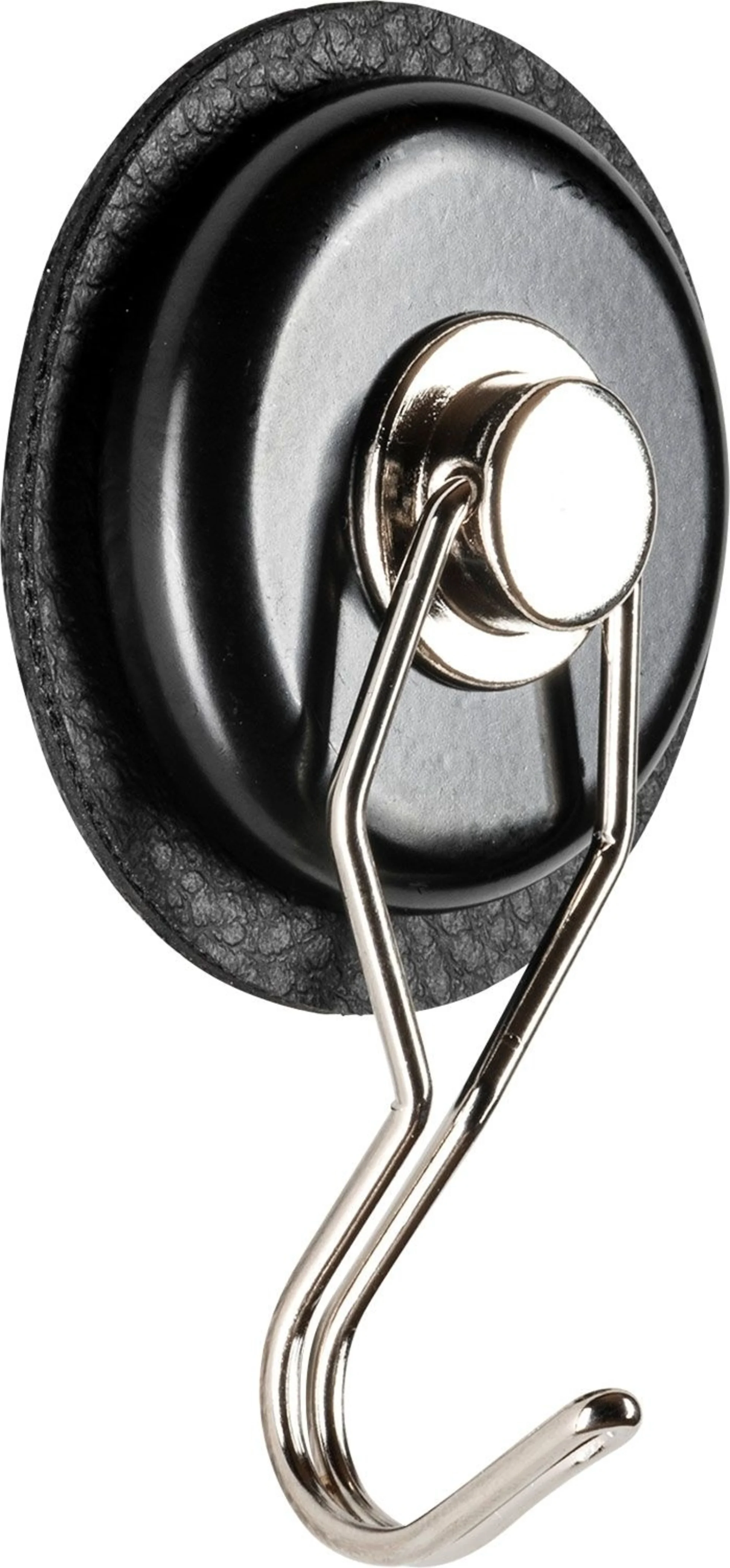 silwy® The One Crochet magnétique en métal y compris le pad nano-gel en métal 7,5 cm 2-pièces noir