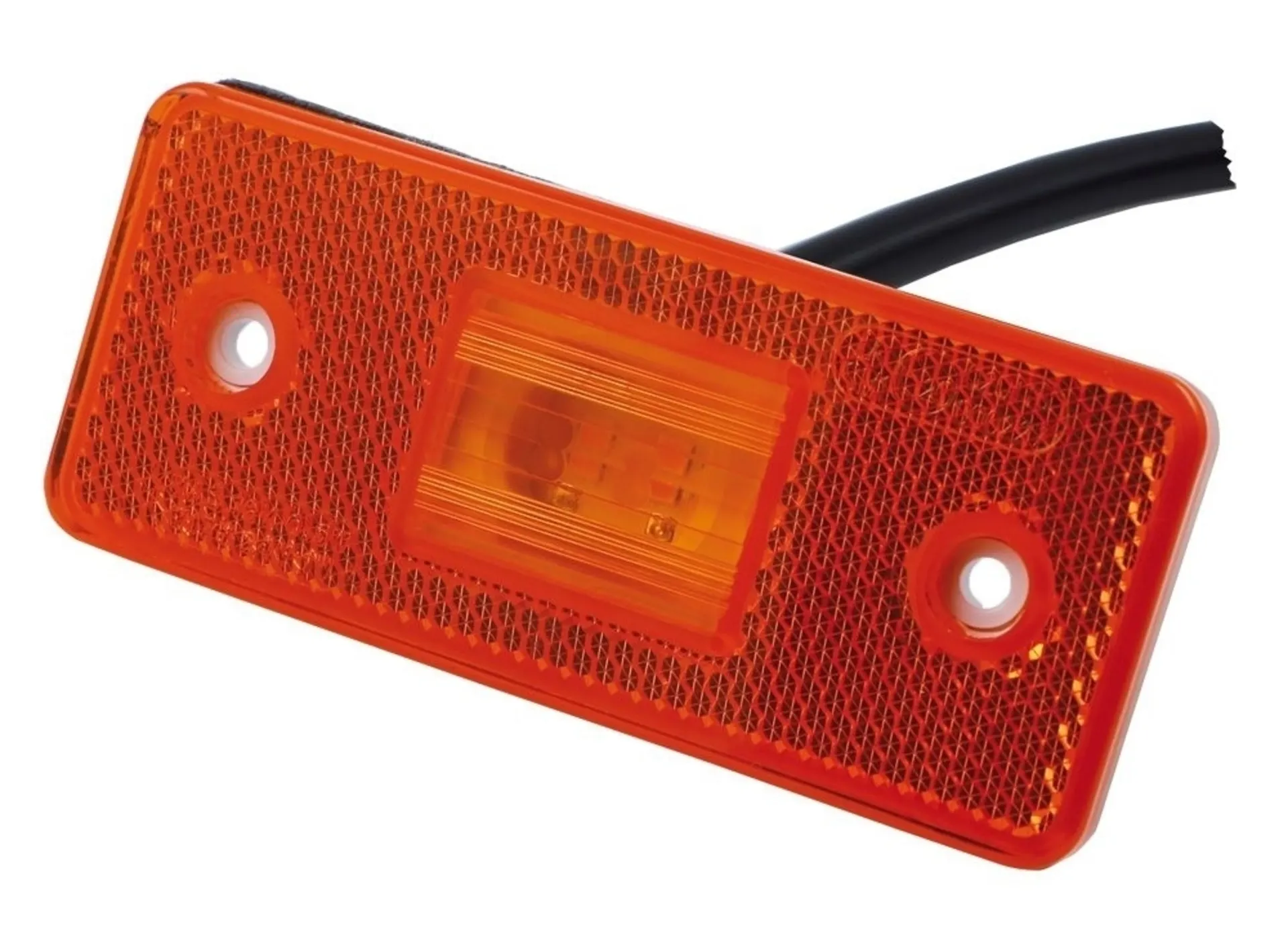 WAS - LED-Seitenmarkierleuchte 12/24V gelb 119x49mm WAS - LED-Seitenmarkierleuchte 12/24V gelb 119x49mm