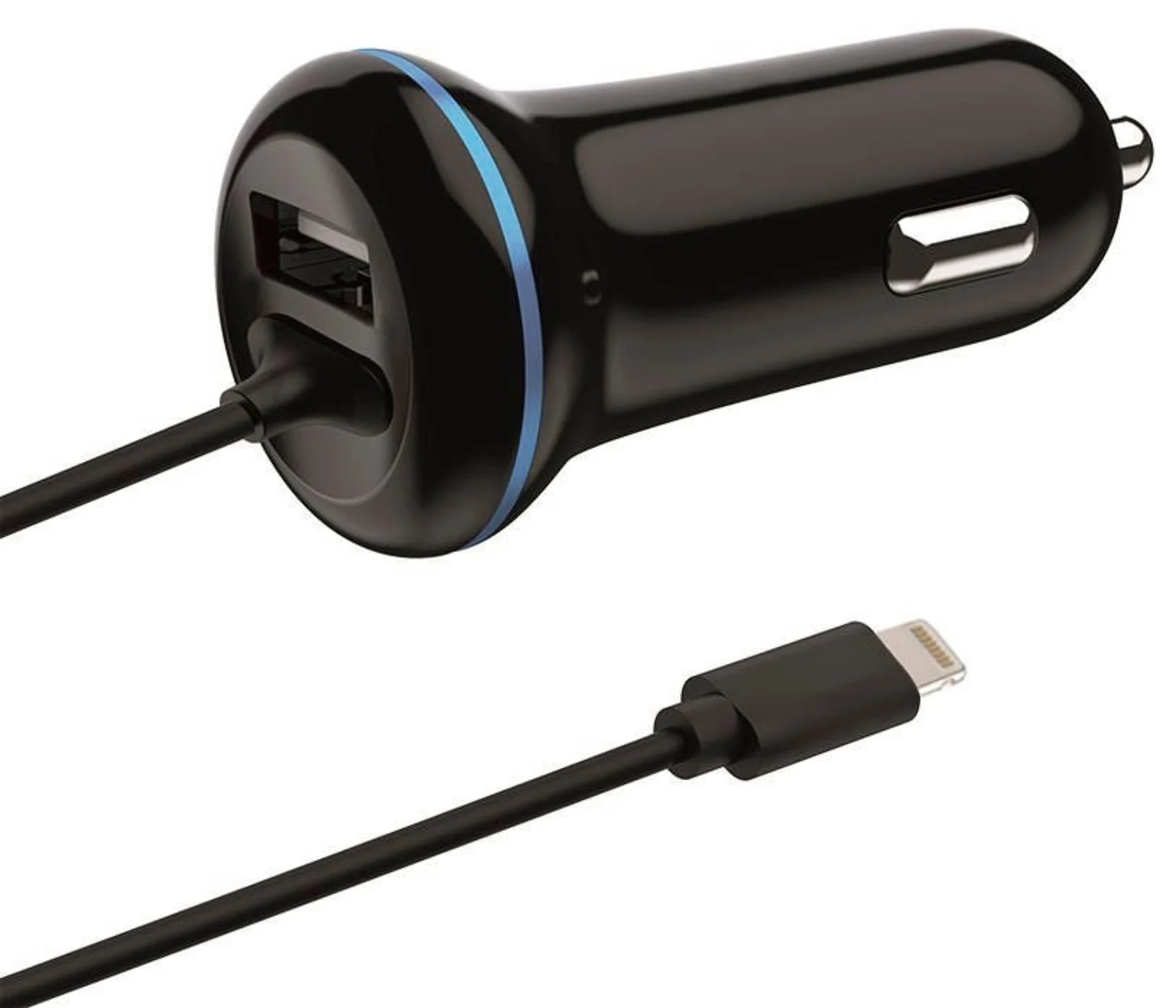 Chargeur de voiture 2GO 12/24 V pour Apple 8 broches