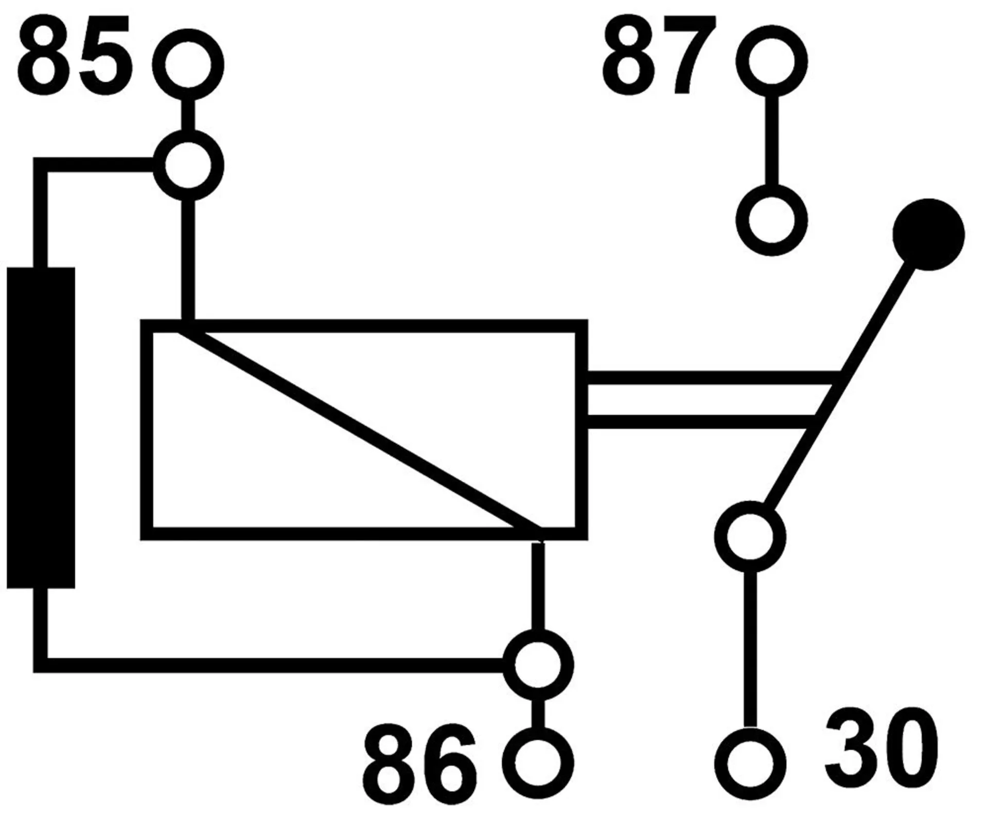 Mini-relais 24V 2x15A