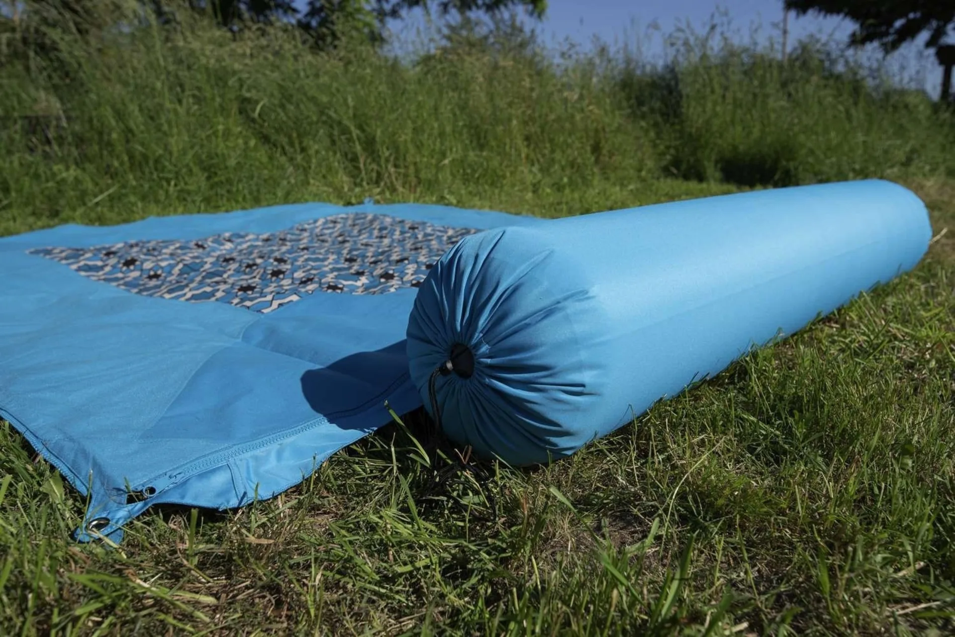 Bent rouleau de coussins Zip-XL Lounger turquoise