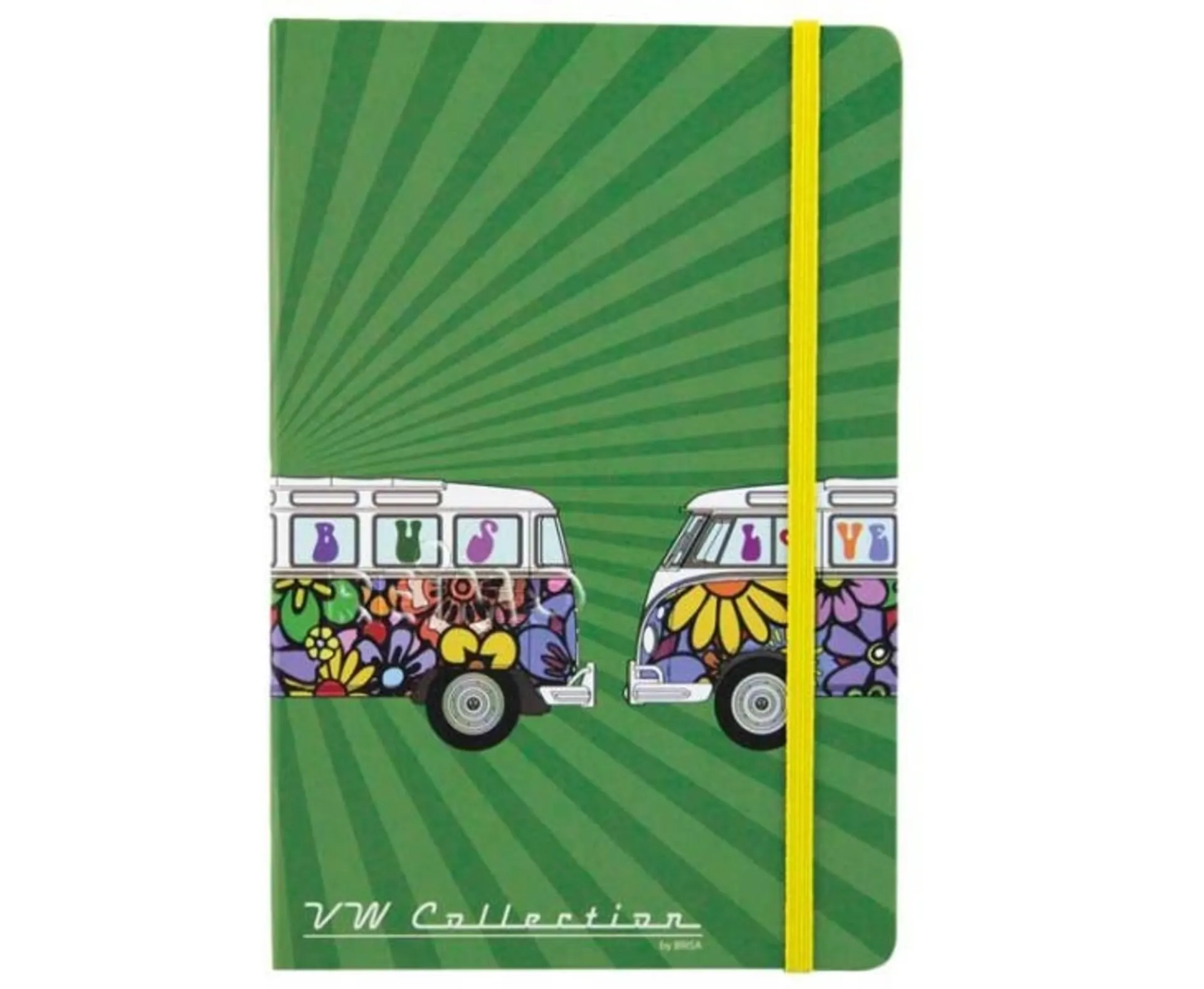 Carnet de notes VW T1 Bulli Bus avec élastique et ruban de lecture - Love Bus Carnet de notes VW T1 Bulli Bus avec élastique et ruban de lecture - Love Bus