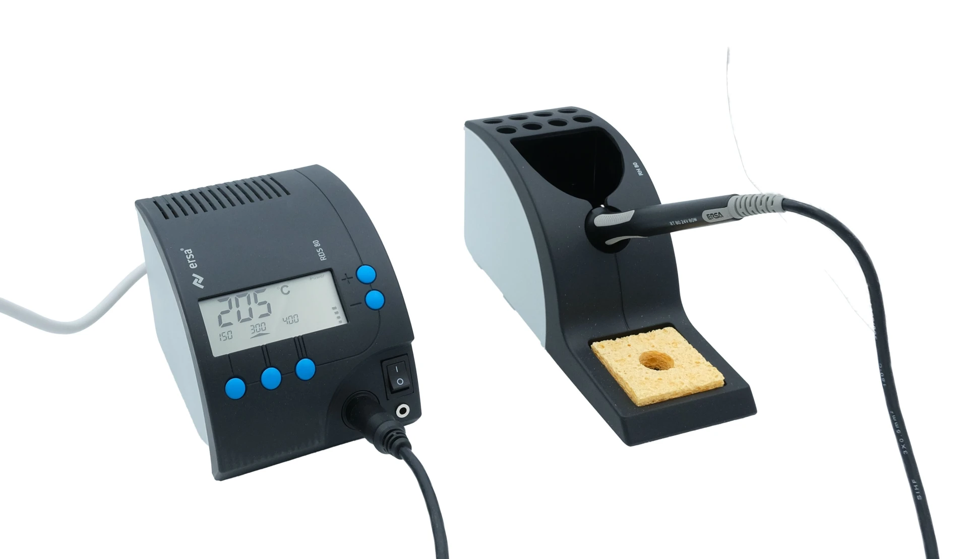 Ersa - Station de soudure 80 W 230 V, régulation numérique, température 150 - 450 °C