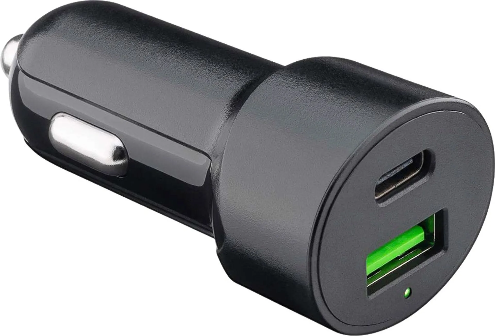 Goobay KFZ USB 2 Port 48W USB-C PD + QC3.0 sw PL Dual-USB Auto Schnellladegerät USB-C Goobay KFZ USB 2 Port 48W USB-C PD + QC3.0 sw PL Dual-USB Auto Schnellladegerät USB-C