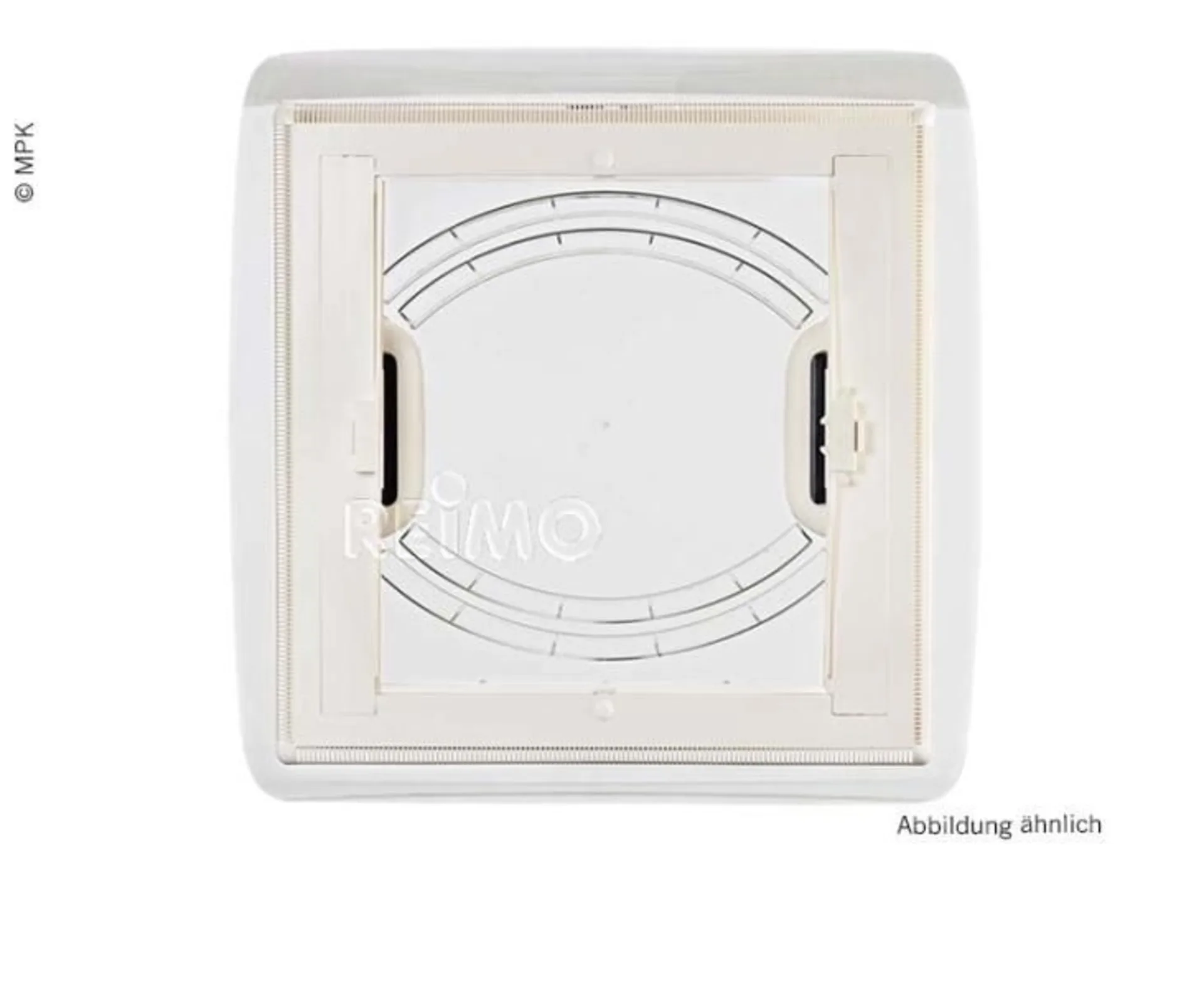 Dachhaube 40x40 mit Rollo, Rauchglas