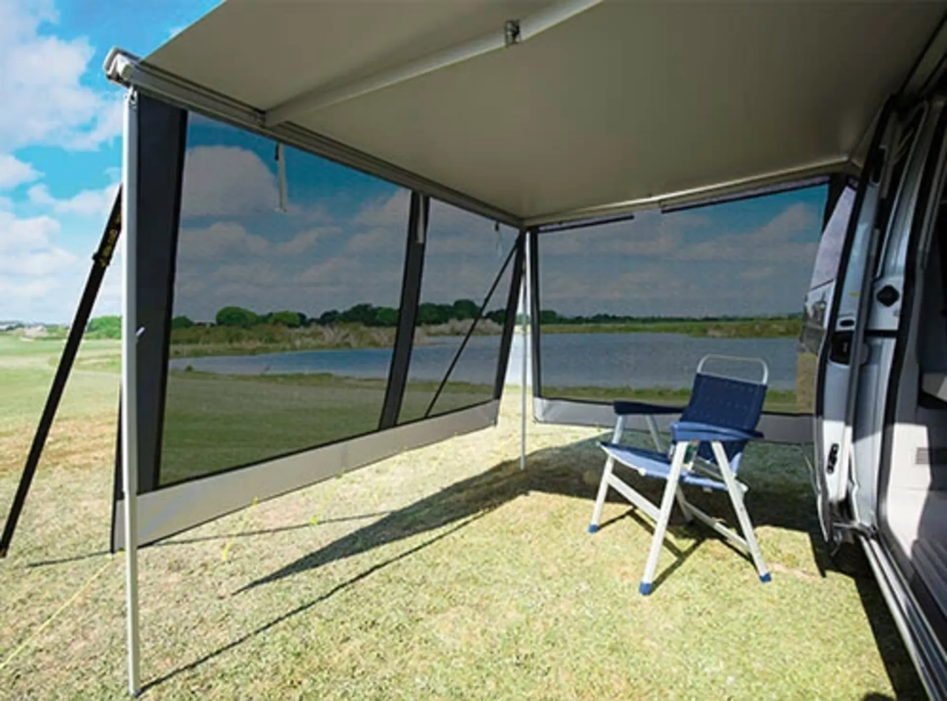 Happy Sun Vorderwand, Breite: 240 cm, schwarz