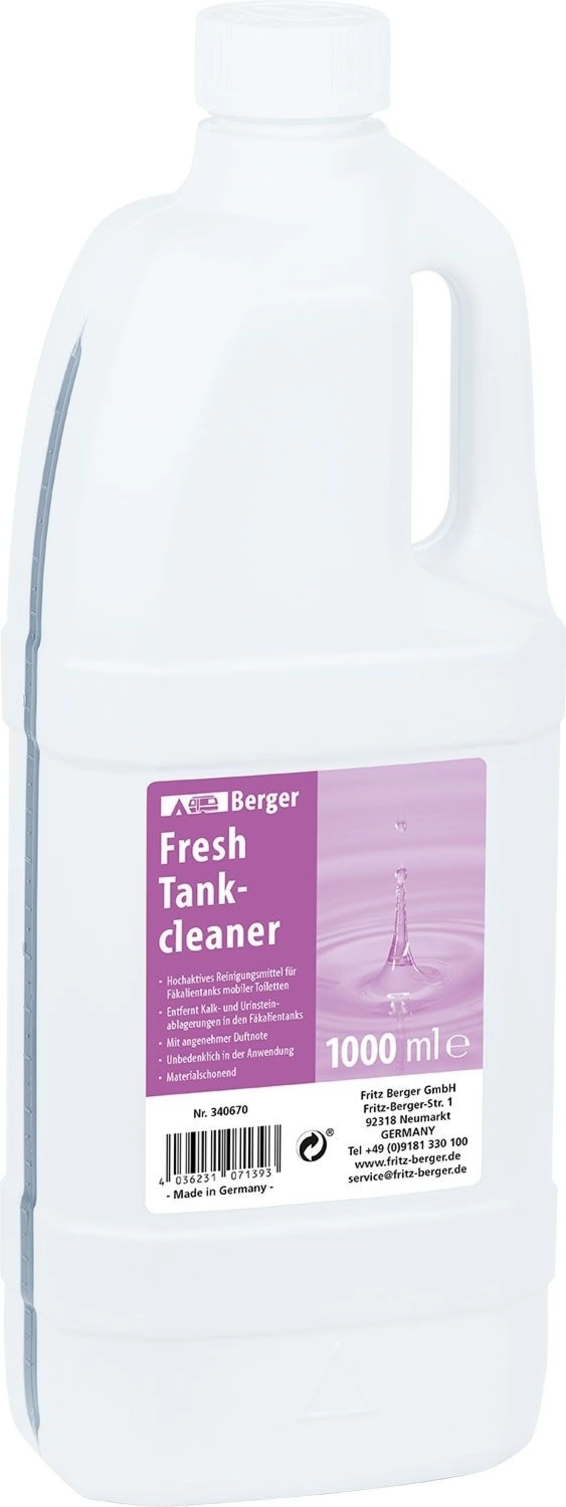 Berger Fresh Tankcleaner Tankreiniger 1 Liter