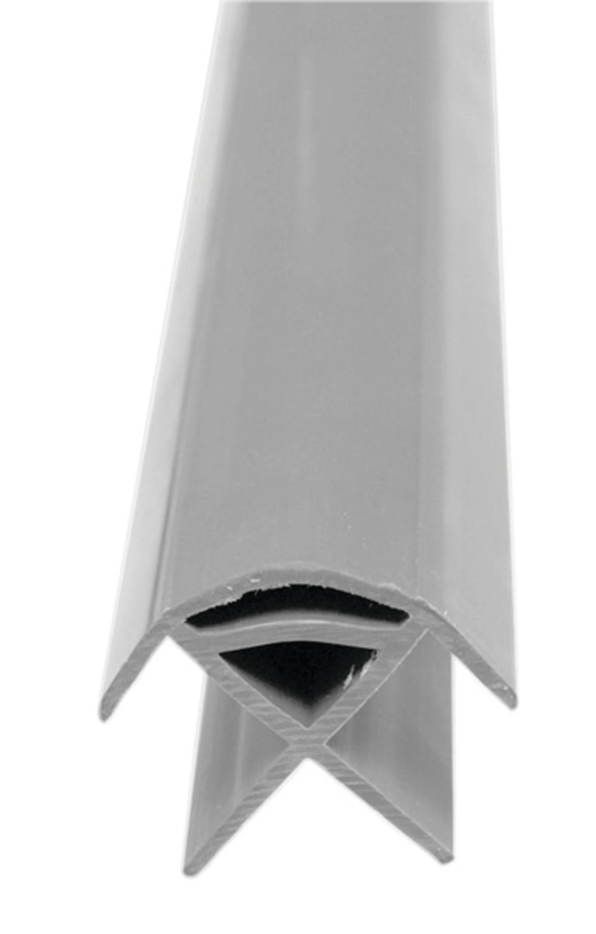 Eckverbindungsprofil Luxus 2,2 m - Mittelgrau