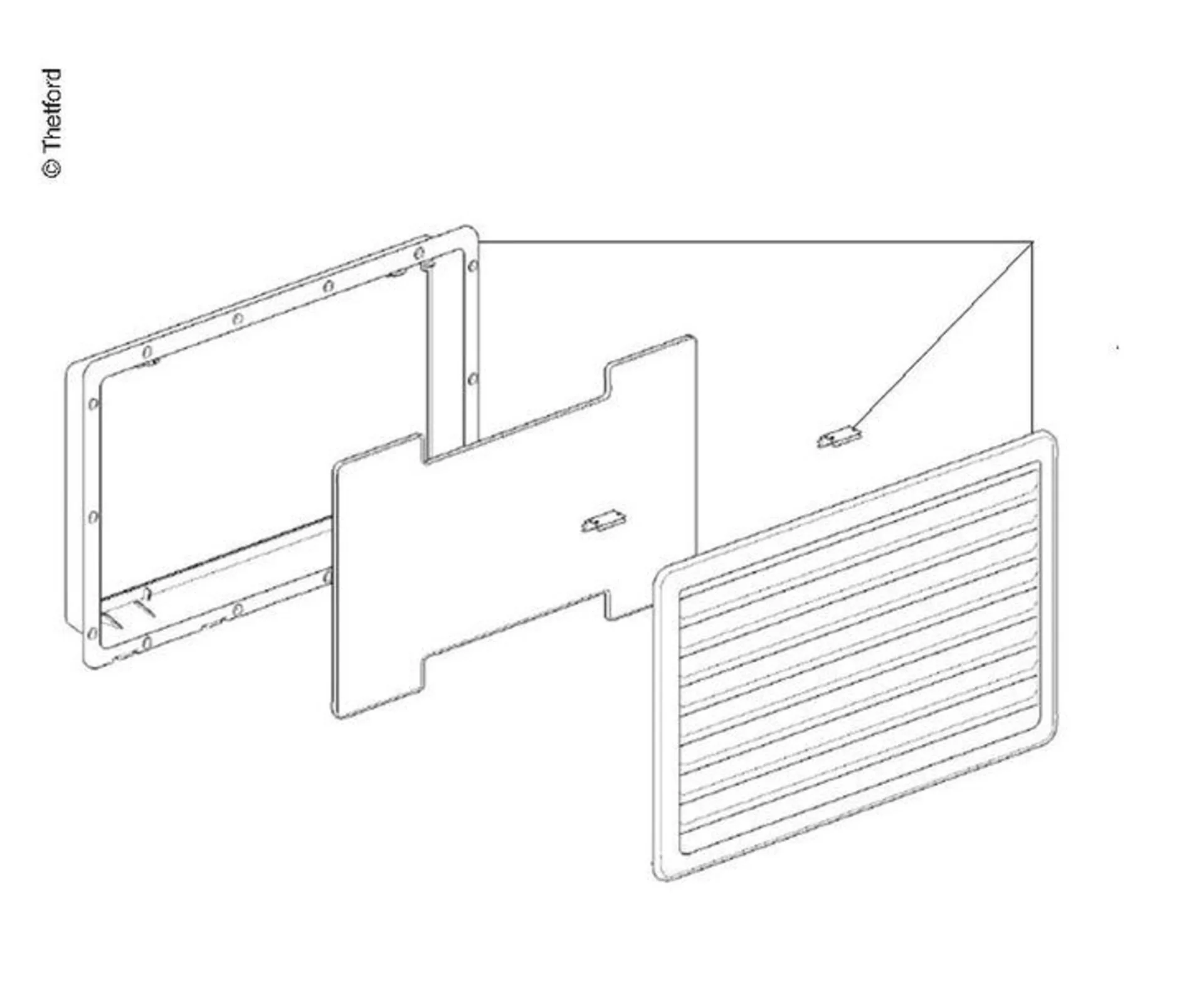 Vent 257x432mm blanc
