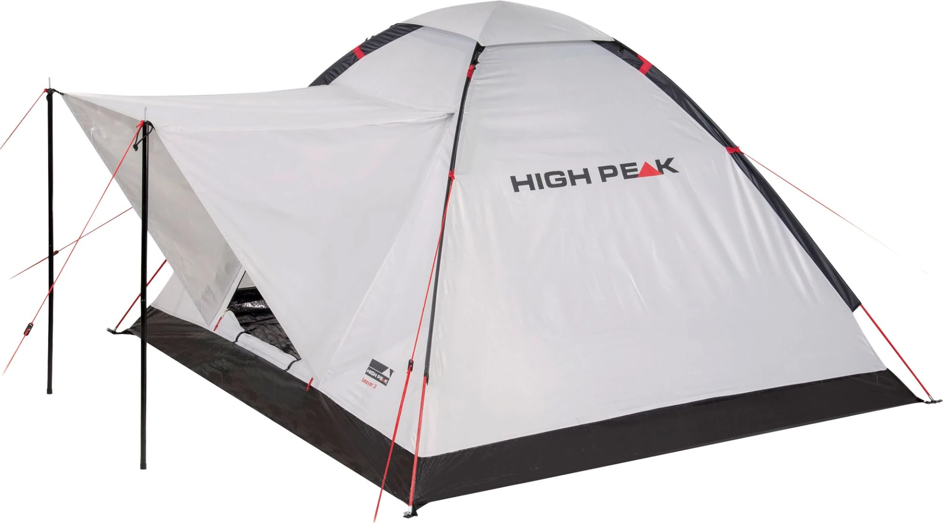 High Peak Beaver 3 freistehendes Einfachdach Kuppelzelt 3 Personen Weiß