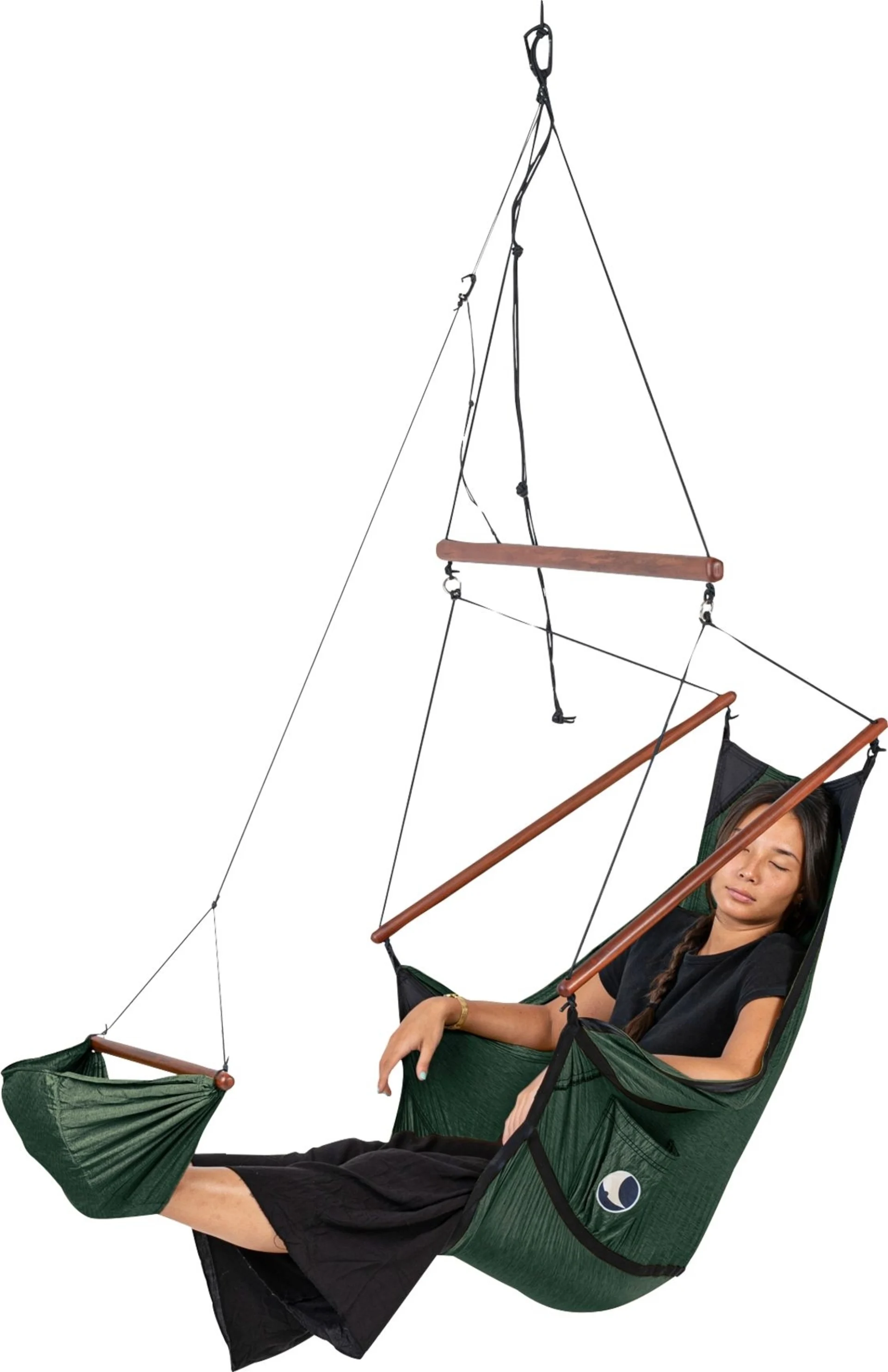 Ticket to the moon Home Fauteuil suspendu vert sauge