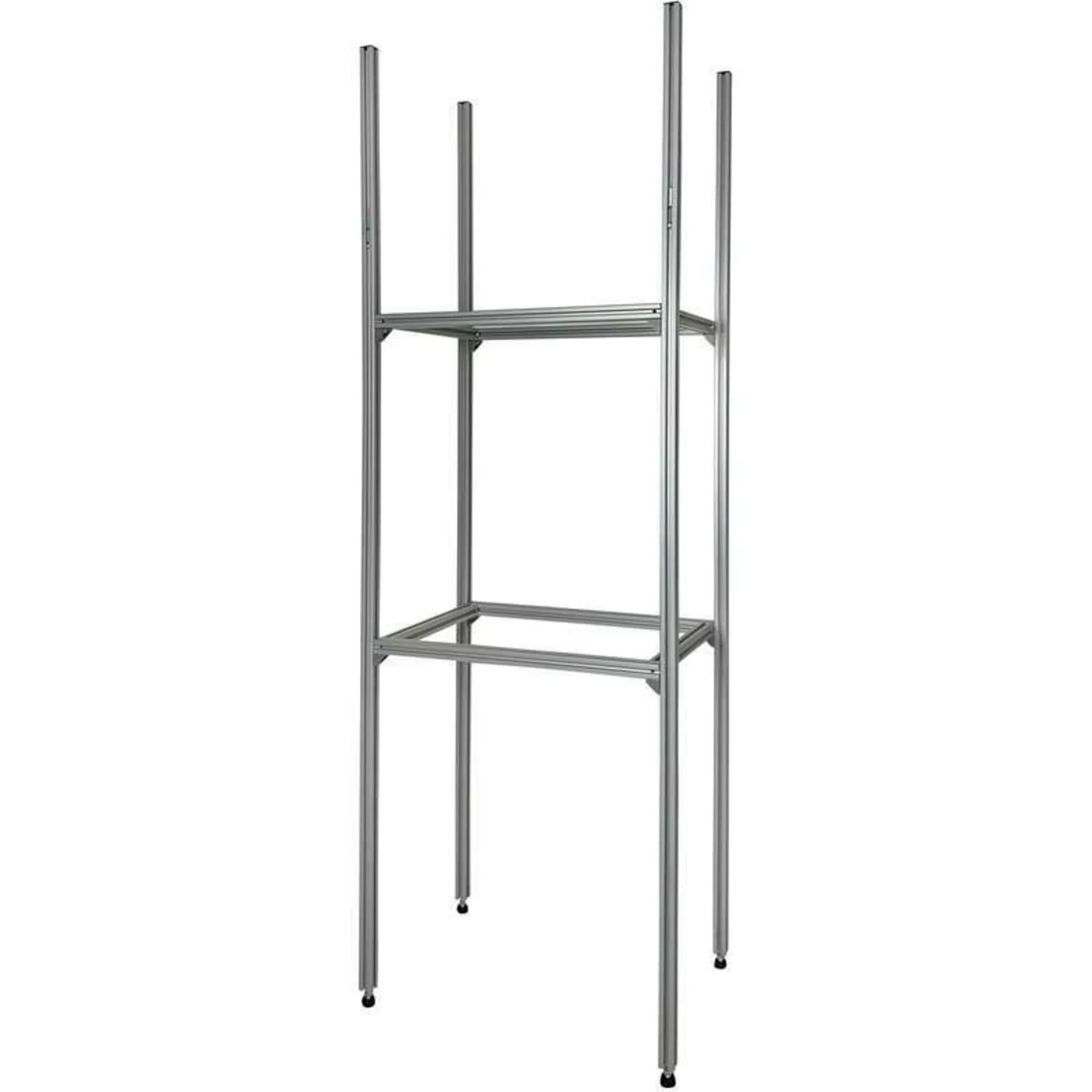 SYS-RACK Aluminium Regal-System 43-L-RR-1 Längs für Heckgarage 45 x 31 x 130 cm