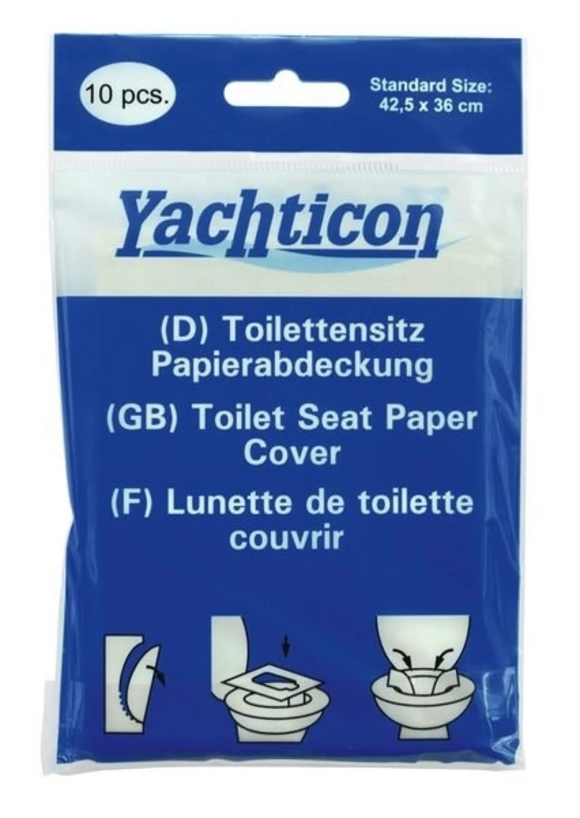 Toilettensitz-Papierabdeckung (10 Stück)