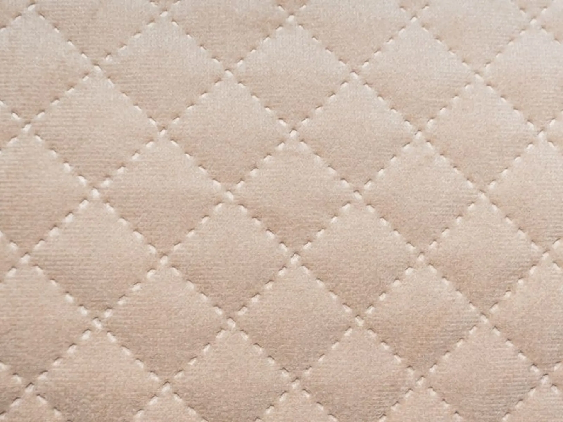Abgesteppter Stoff Trinity beige, 1.4m breit, schwer entflammbar, 10m