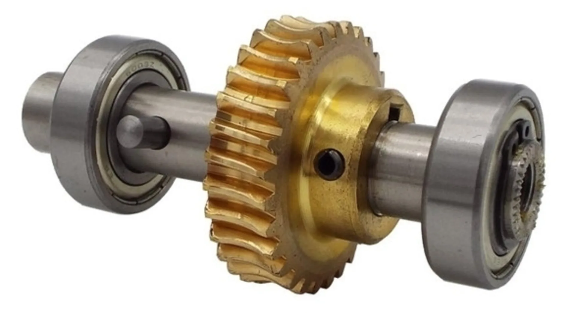 Welle mit Schneckenrad für Gussarm (ohne Schraube 3.730.2802)