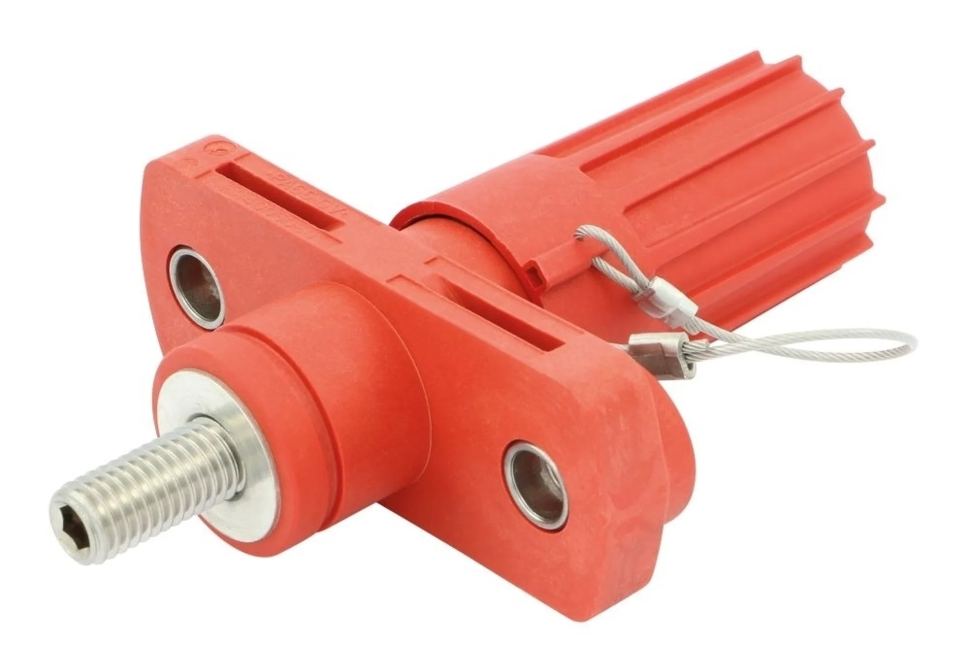 Fremdstartpunkt rot (positiv) M10, ø 20 x 37mm, Lochabstand 60mm