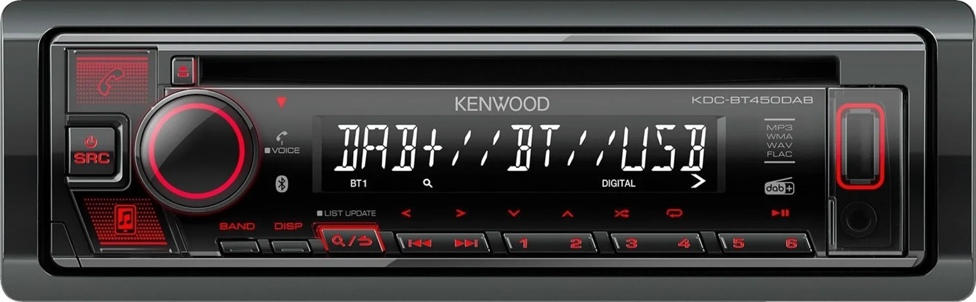 Kenwood KDC-BT450DAB 1DIN DAB+ Autoradio