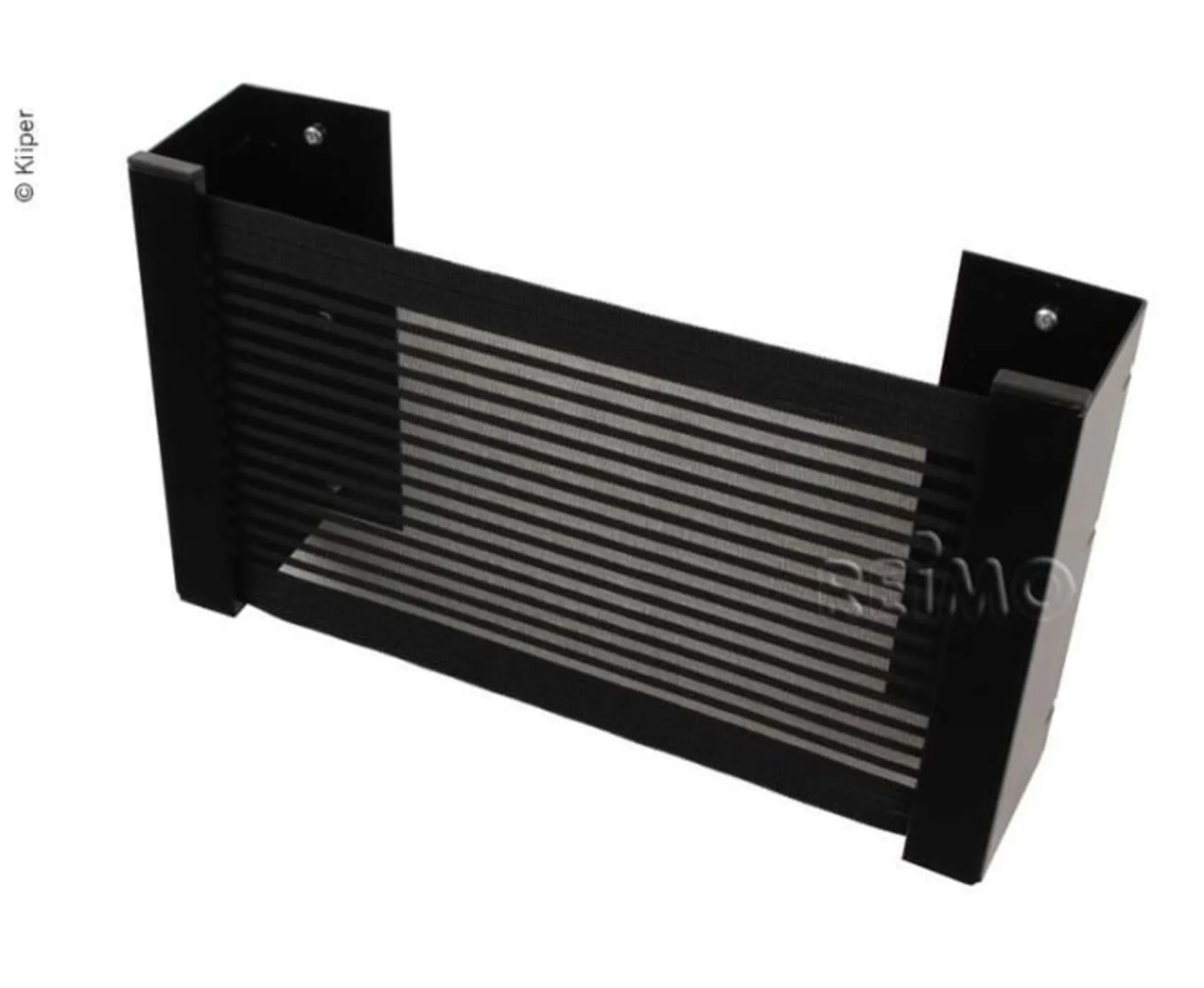 Boîte de rangement Kiiper avec filet, noir-linéaire