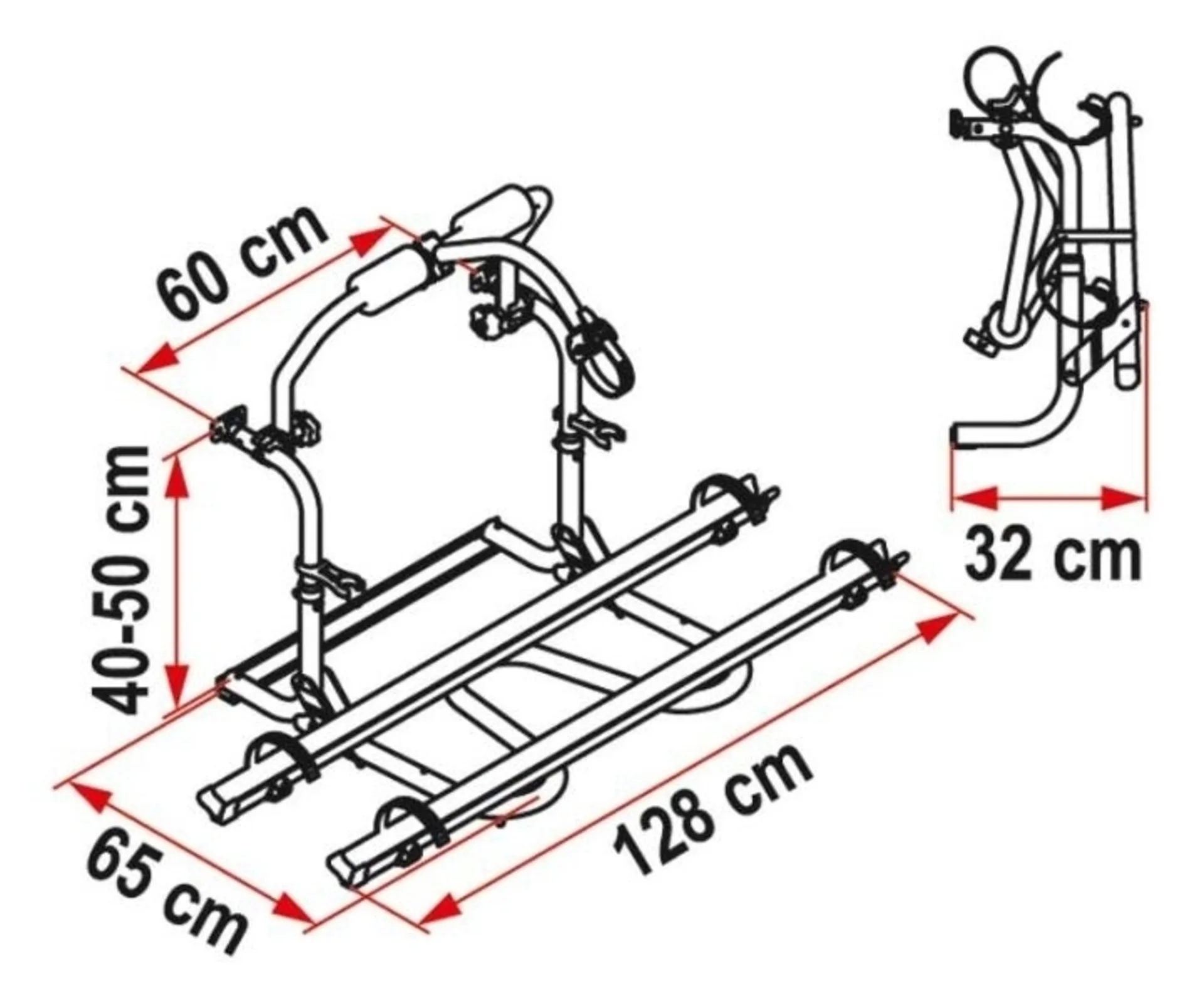 Heckträger Carry Bike CL für 2 Räder Heckträger Carry Bike CL für 2 Räder