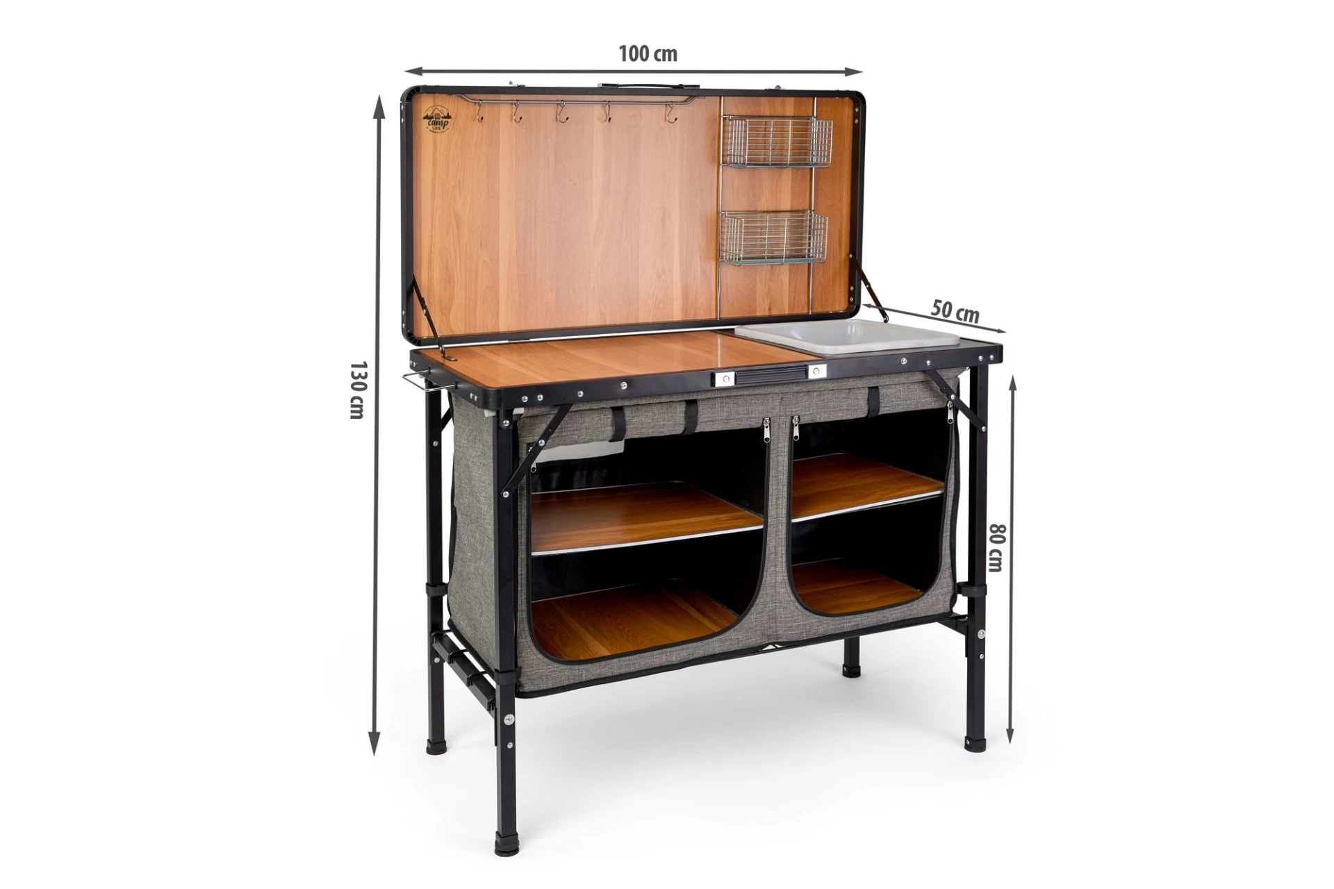 Camplife Capri Deluxe Küchenbox mit Deckel