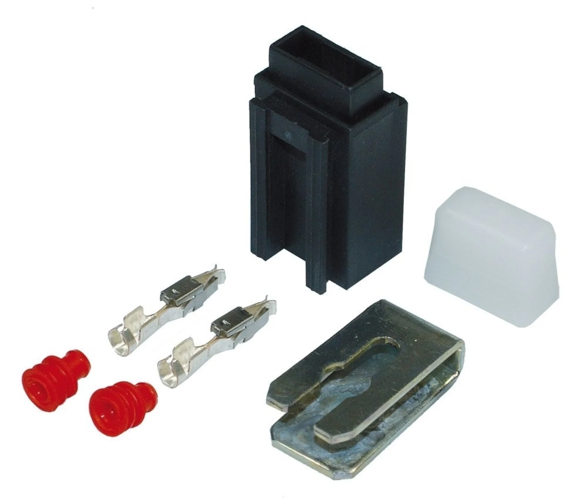 Sicherungshalter für 1 Mini-Sicherung 16.4x14.1x39.0mm, inkl. Deckel, Kabelschuhe und Befestigungslasche