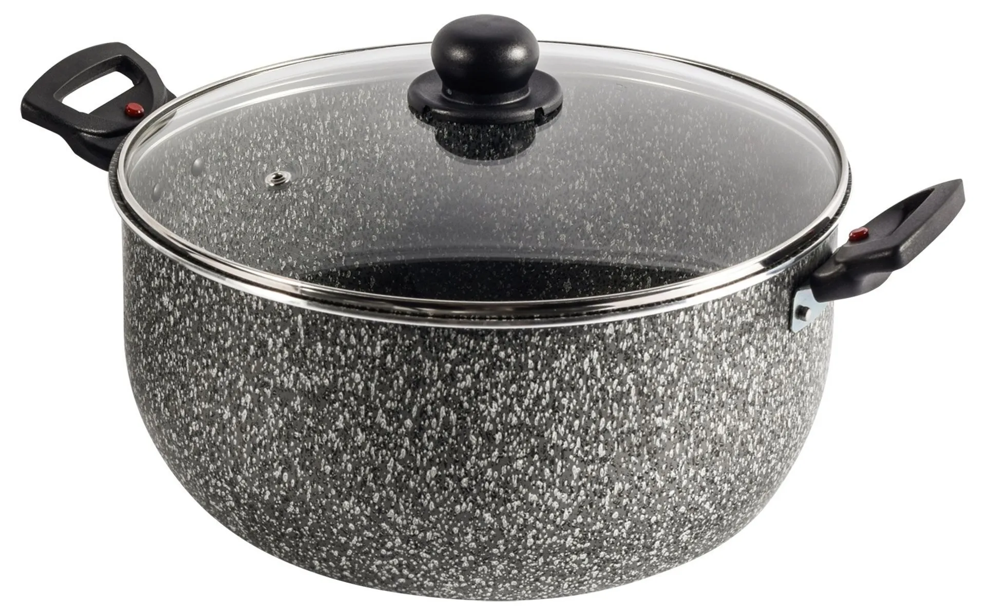 Berger Aluminium Kochtopf Stone Rock mit Glasdeckel 28 cm