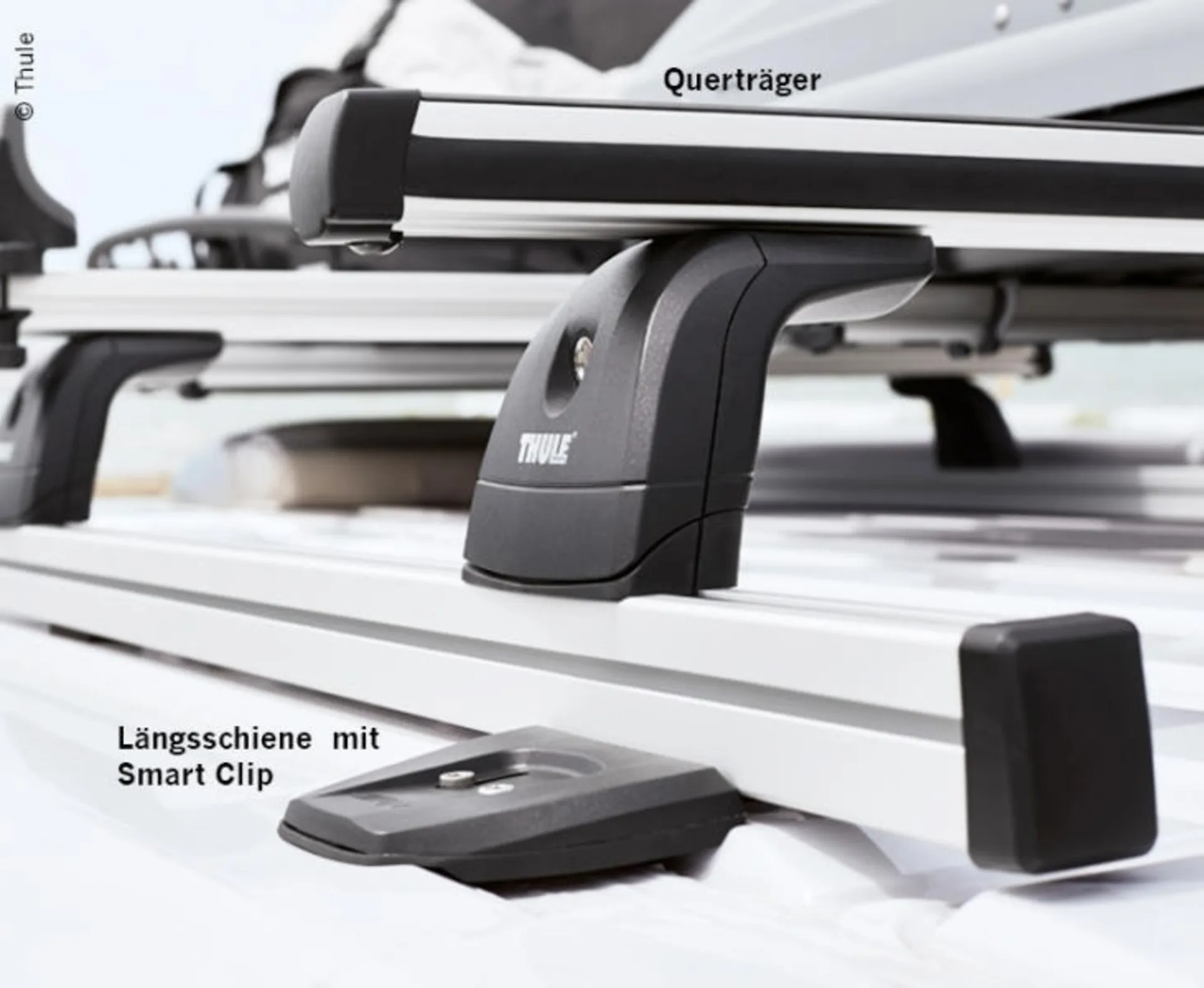 Set de barres de toit - 2 barres de charge Lg.1,5m, hauteur 13cm